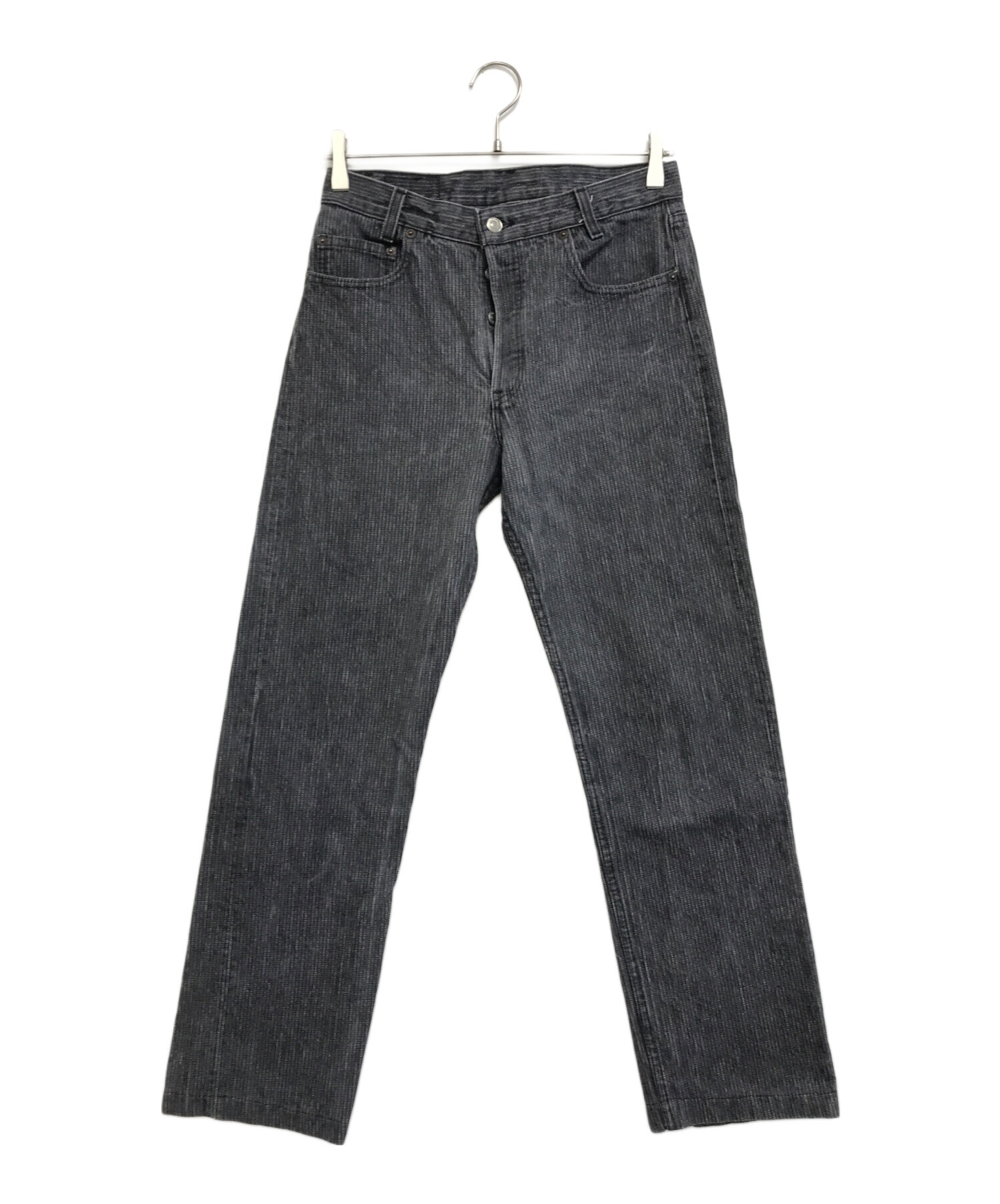 中古・古着通販】LEVI'S (リーバイス) 先染めストライプブラックデニム