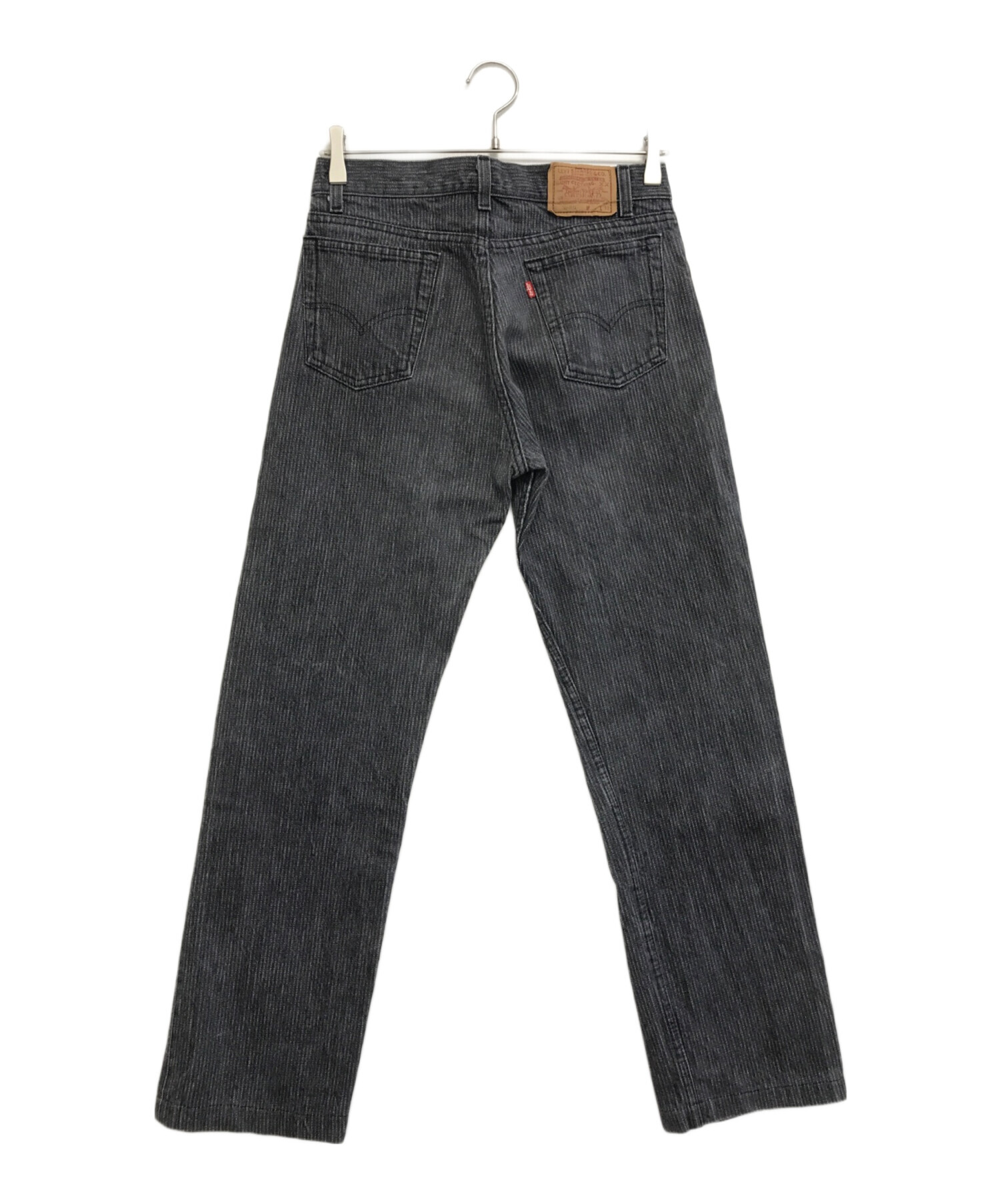 中古・古着通販】LEVI'S (リーバイス) 先染めストライプブラックデニム