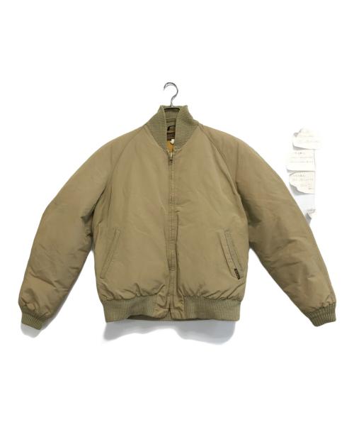 【中古】エディーバウアー EDDIE BAUER 美品 グースダウンジャケット ミリタリー アウター フード Mサイズ ベージュ Eddie Bauer エディバウアー グースダウン ミリタリージャケット 美品