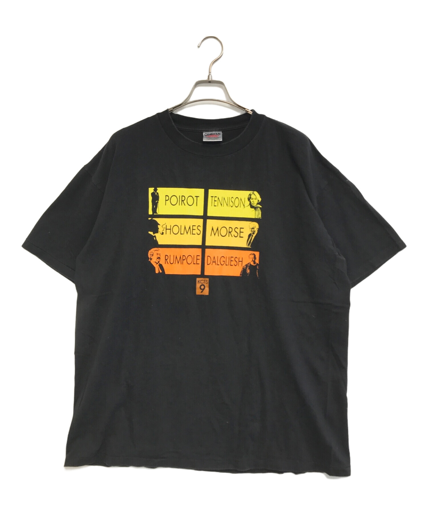 中古・古着通販】ONEITA (オニータ) プリントTシャツ ブラック サイズ 