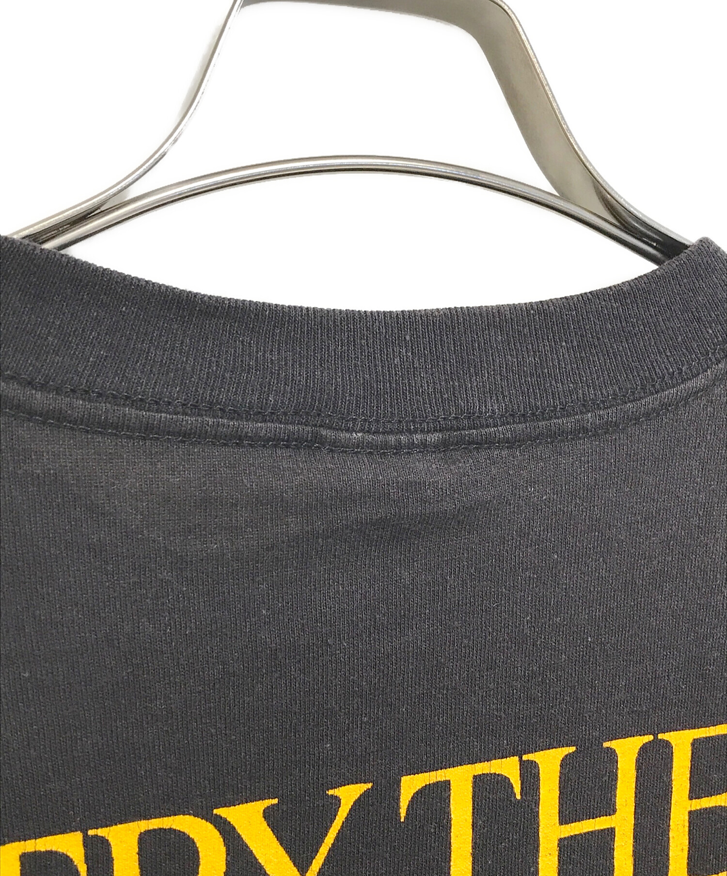 中古・古着通販】Champion (チャンピオン) プリントTシャツ ブラック 