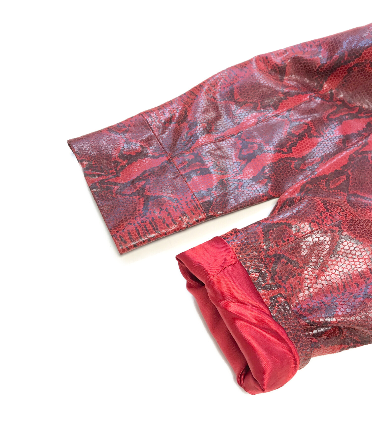 古着 HARLEOUIN y2k ノーカラー レザージャケット 35 【公式通販】