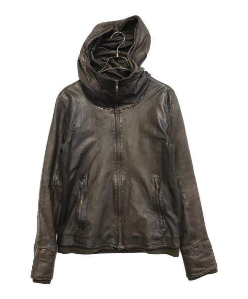 中古・古着通販】LPL (エルピーエル) フード付きレザージャケット