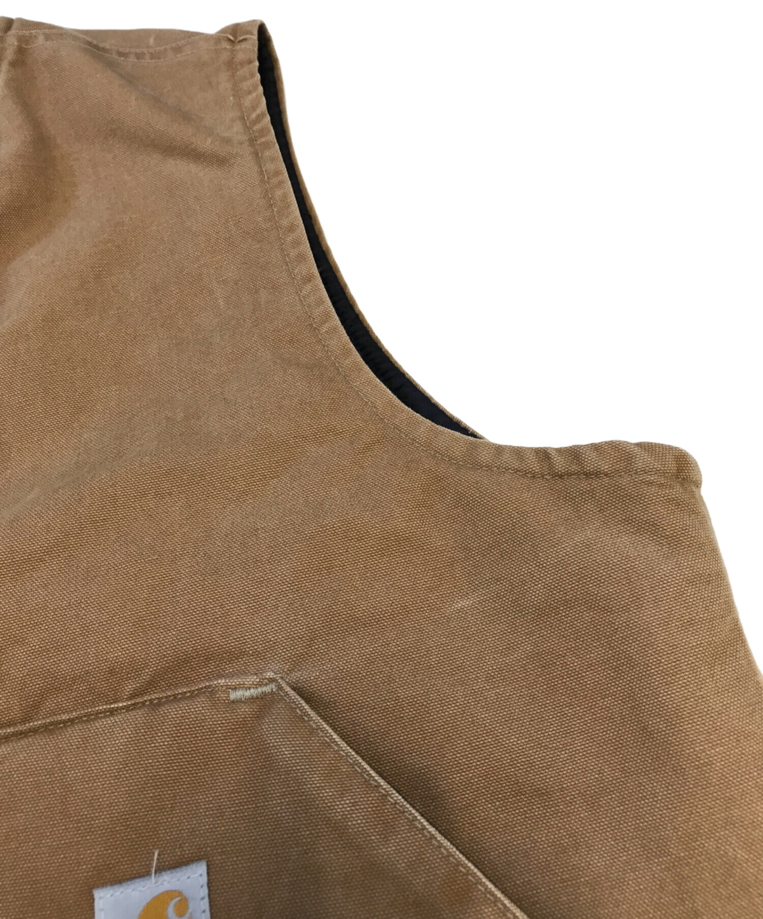 中古・古着通販】CarHartt (カーハート) ダックベスト ブラウン サイズ
