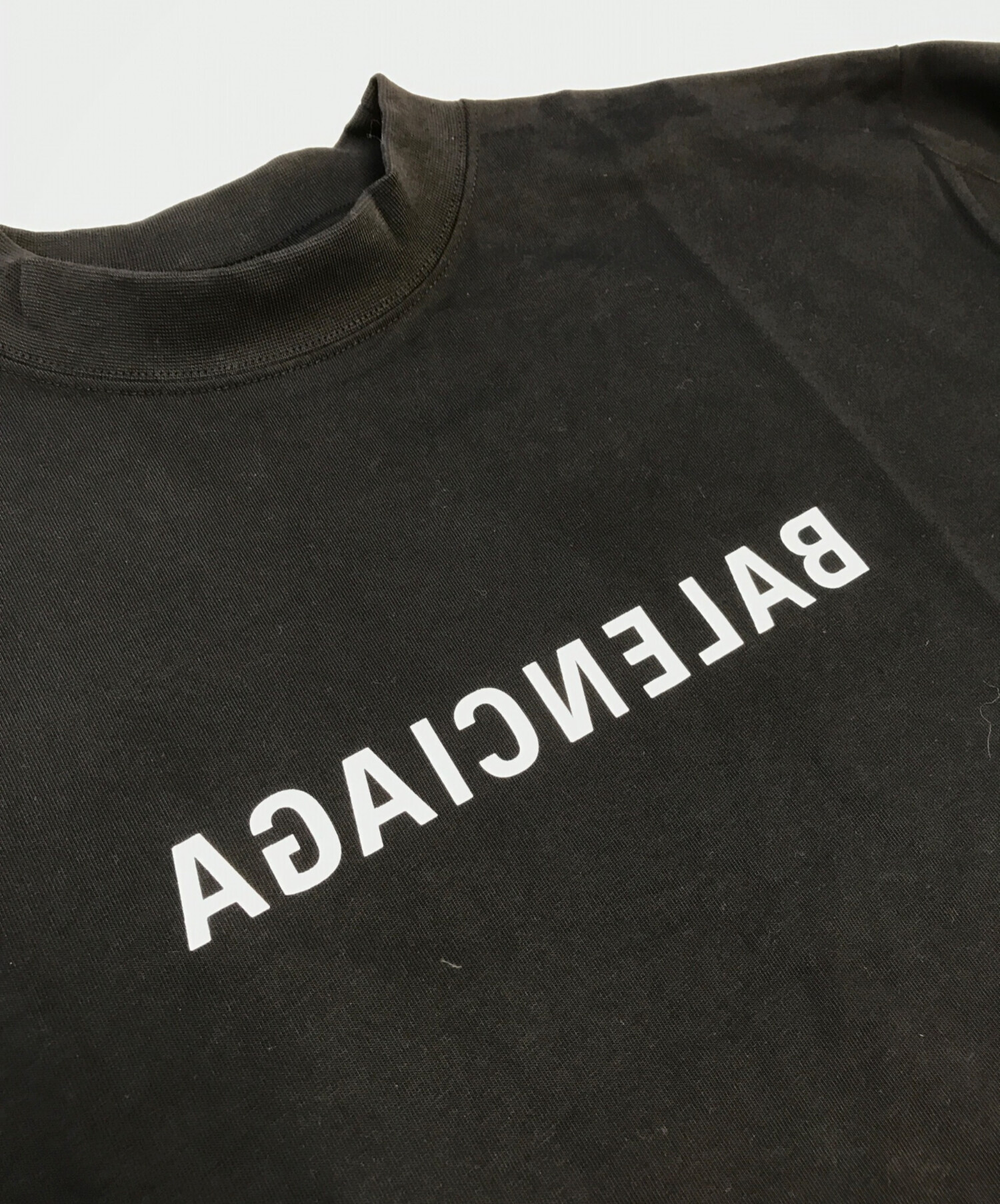 中古・古着通販】BALENCIAGA (バレンシアガ) ミラーロゴプリントT
