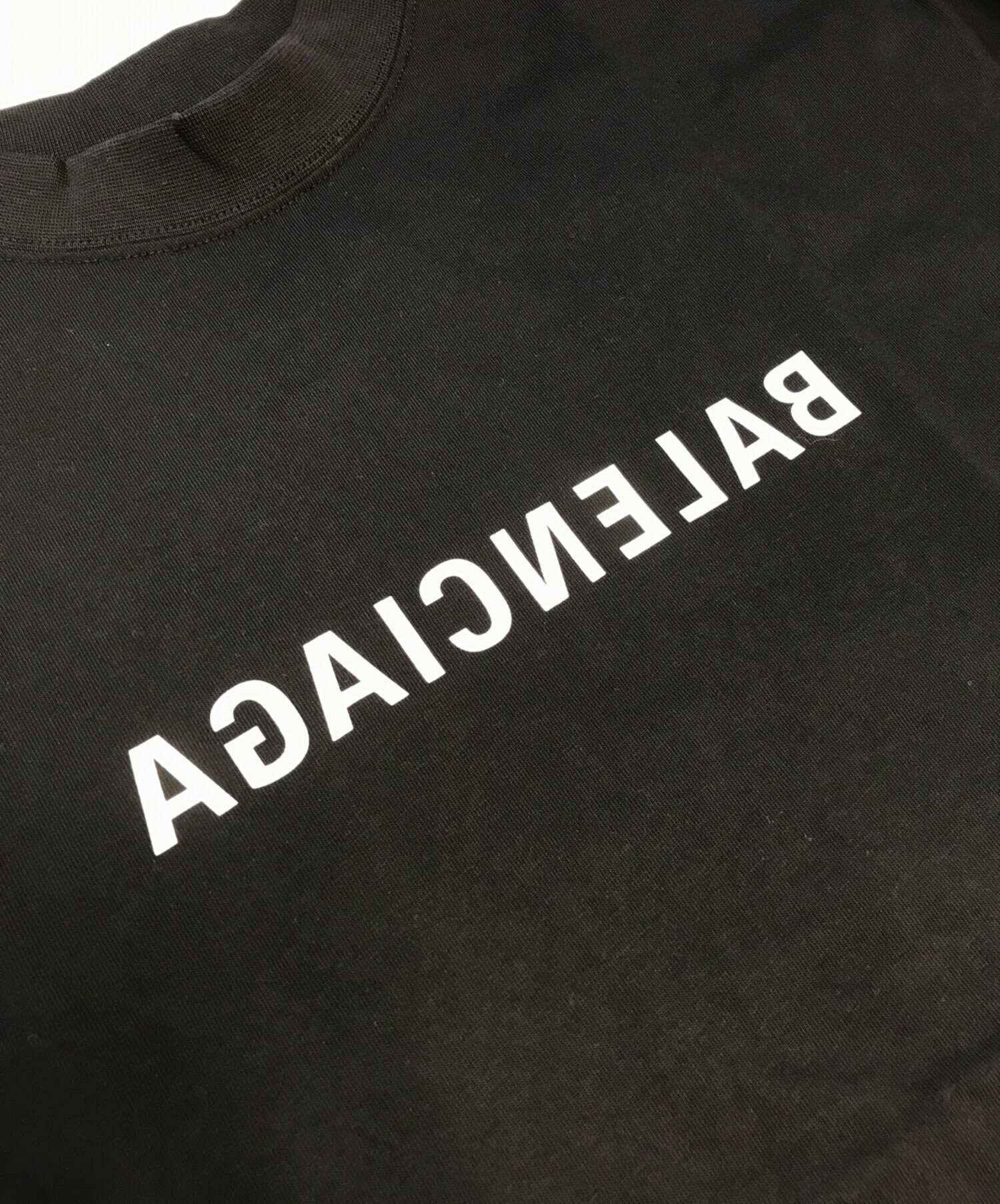 中古・古着通販】BALENCIAGA (バレンシアガ) ミラーロゴプリントT 