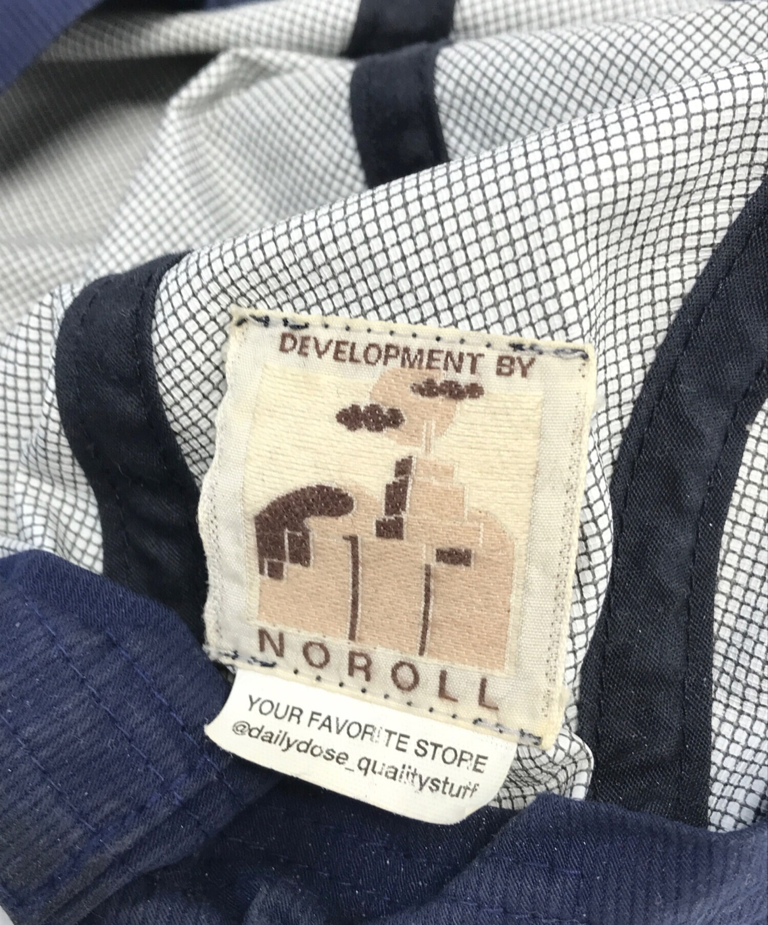 中古・古着通販】NOROLL (ノーロール) NYLON LONGBILL CAP ネイビー