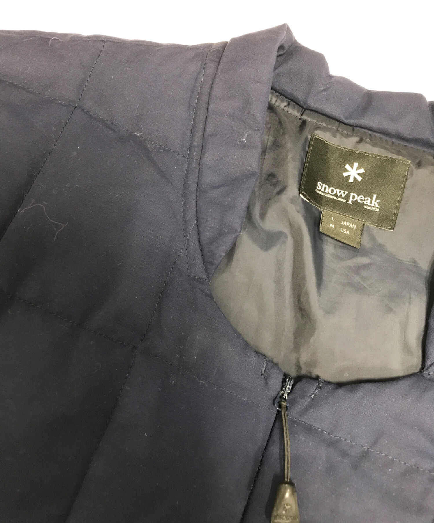 中古・古着通販】Snow peak (スノーピーク) ダウンジャケット ネイビー 