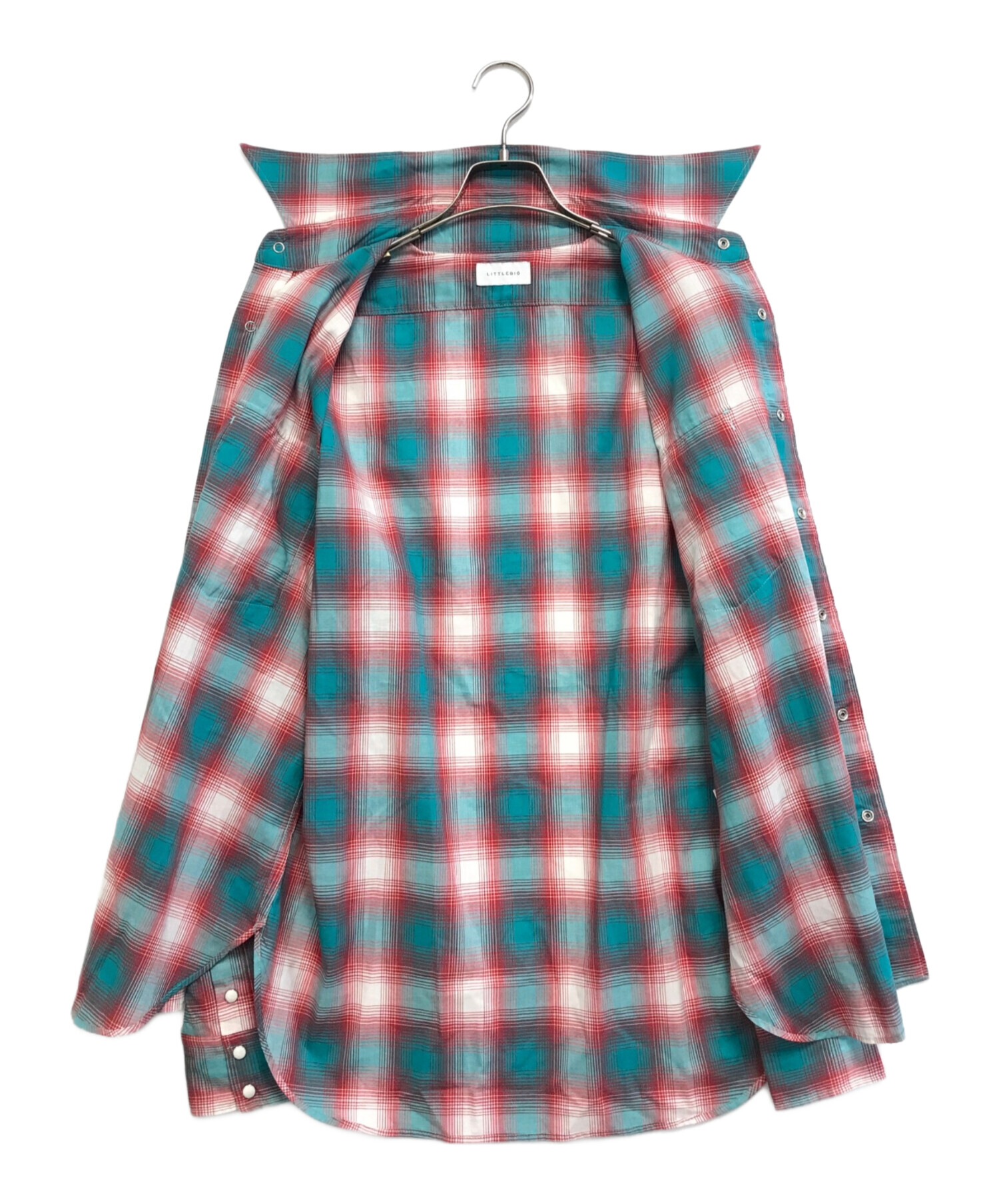タグ付　LITTLEBIG Basic SH (LB201-SH09) 中古・古着通販】LITTLEBIG (リトルビッグ) Homble Check SH グリーン