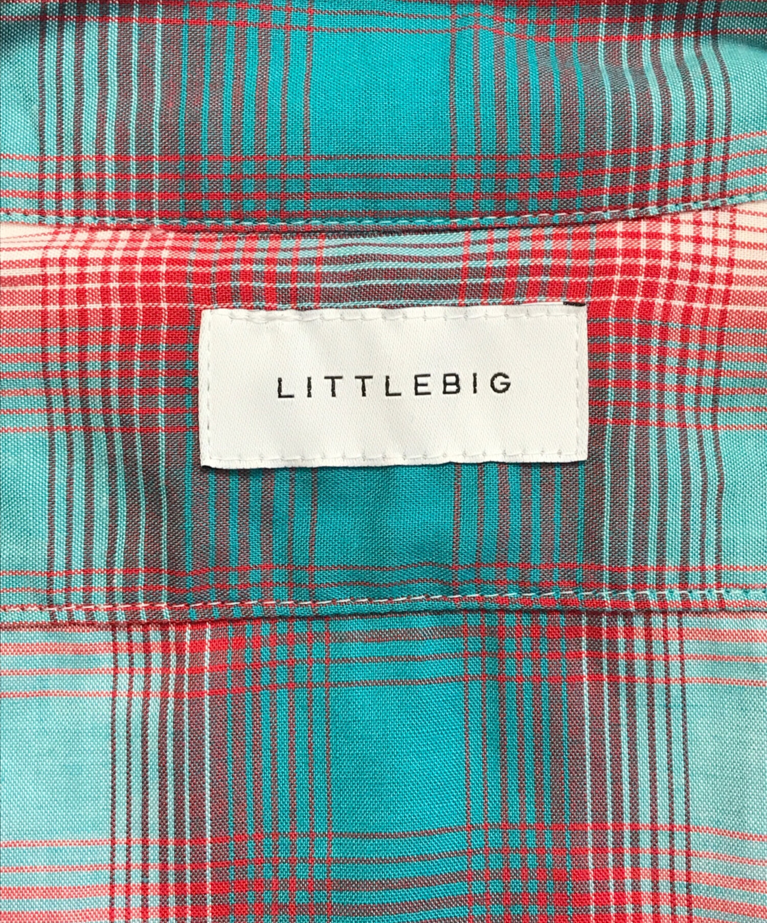 中古・古着通販】LITTLEBIG (リトルビッグ) Homble Check SH グリーン