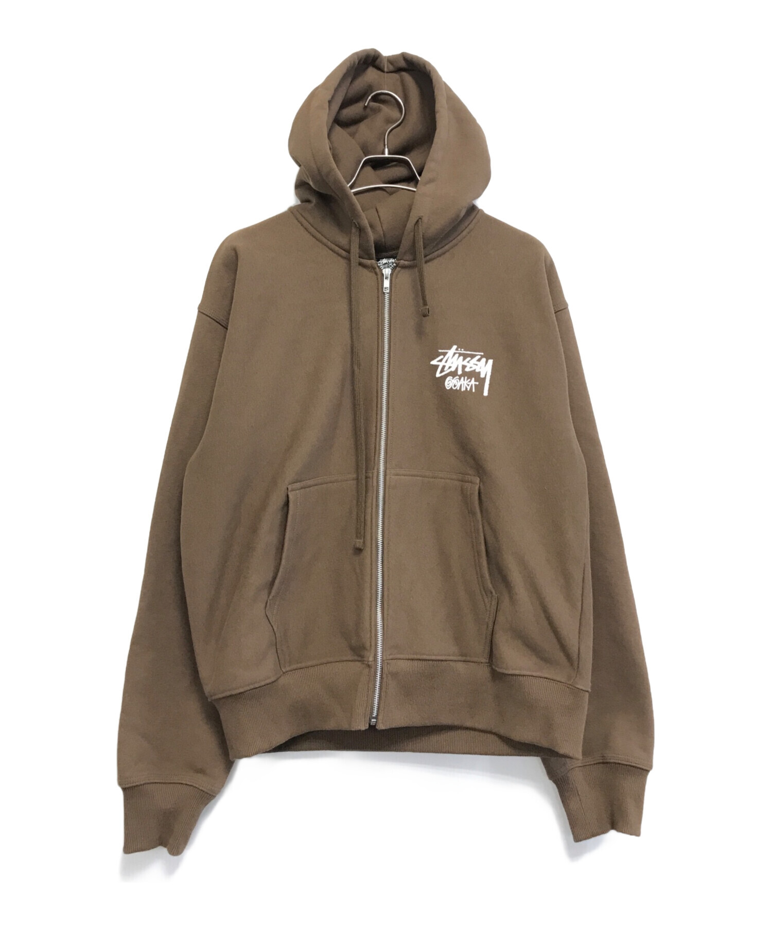 中古・古着通販】stussy (ステューシー) flipped logo zip up hoodie