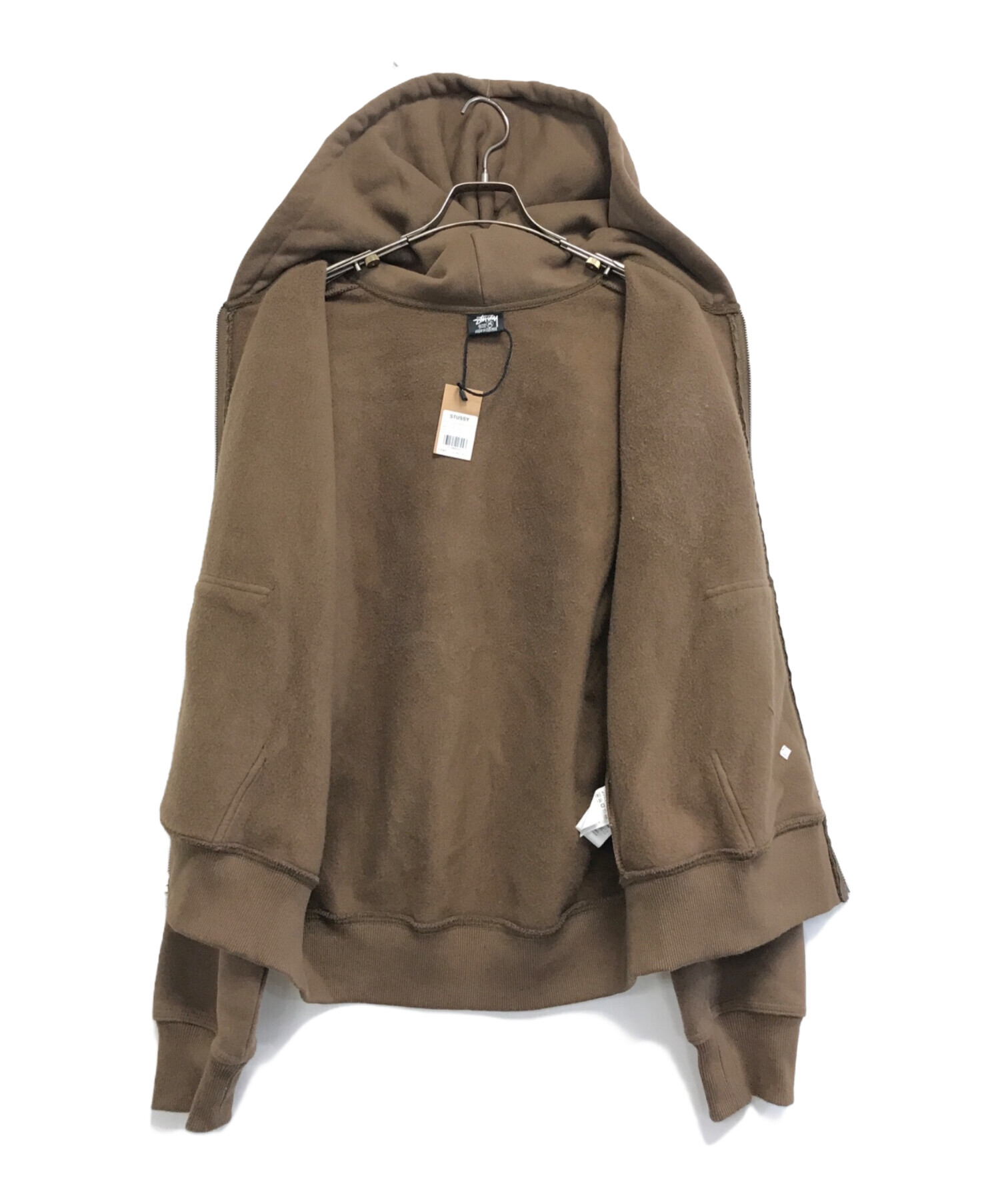 中古・古着通販】stussy (ステューシー) flipped logo zip up hoodie 