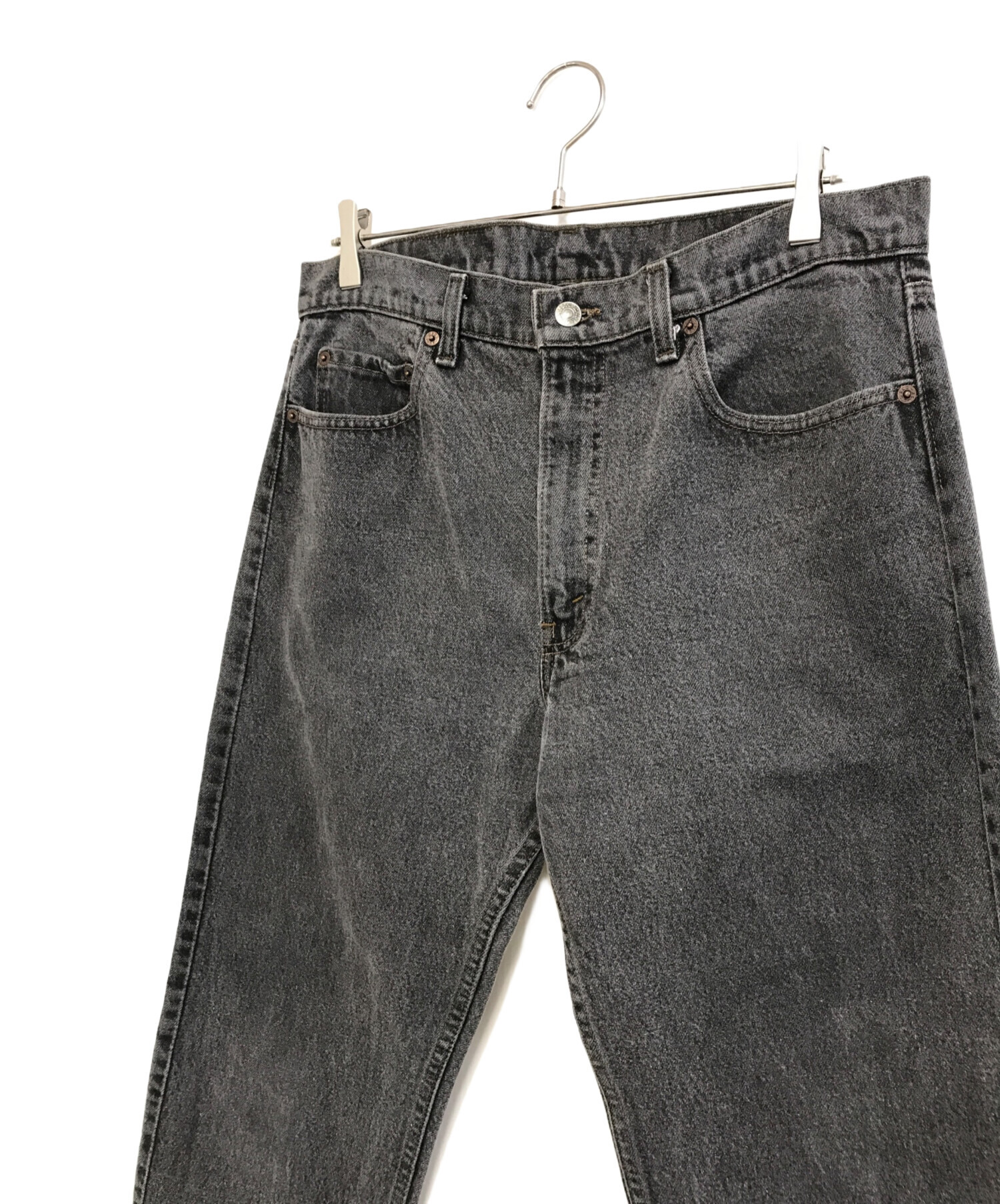 中古・古着通販】LEVI'S (リーバイス) 先染めブラックデニム ブラック