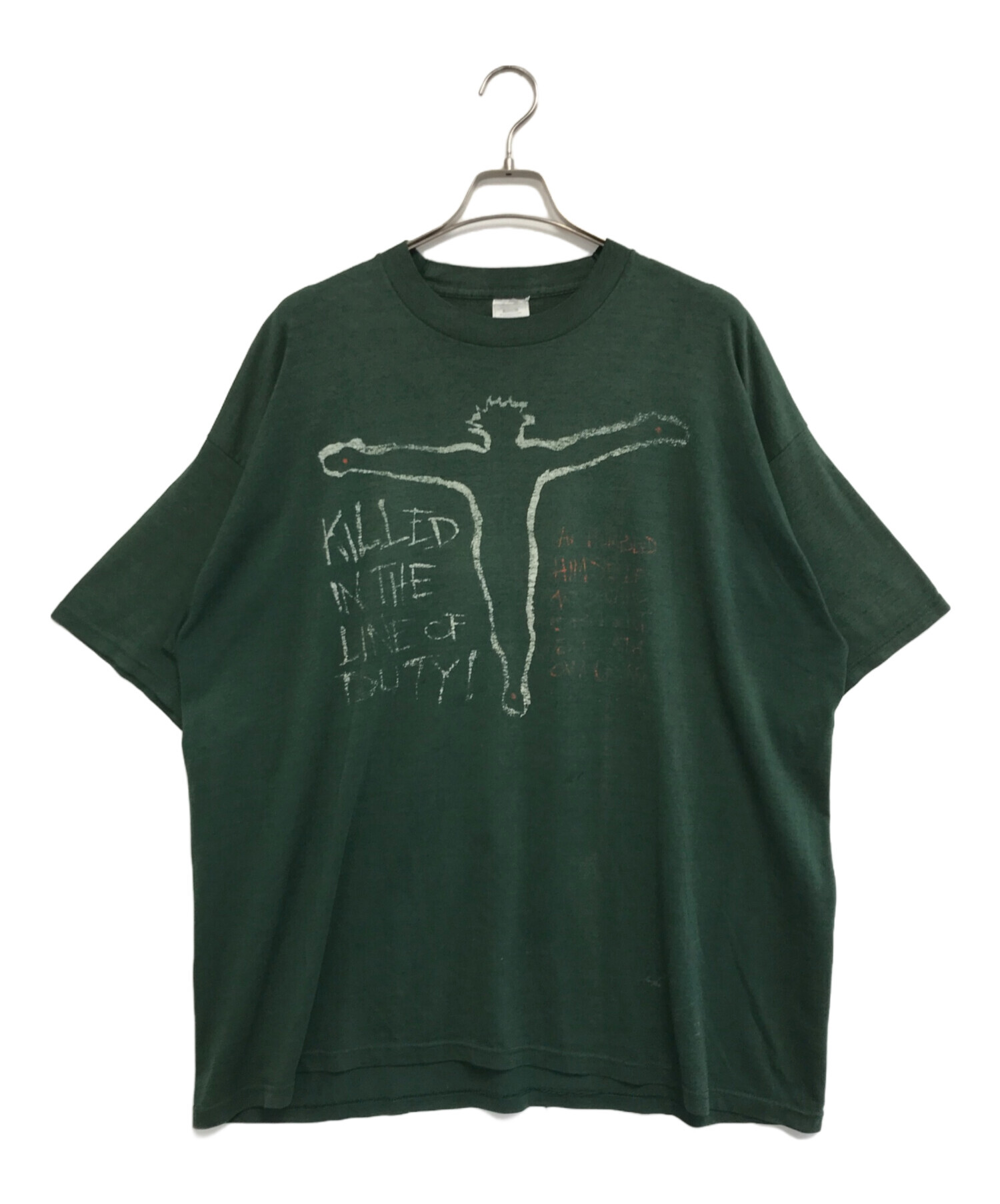 グリーンティ様 中古・古着通販】VINTAGE (ヴィンテージ) メッセージプリントTシャツ