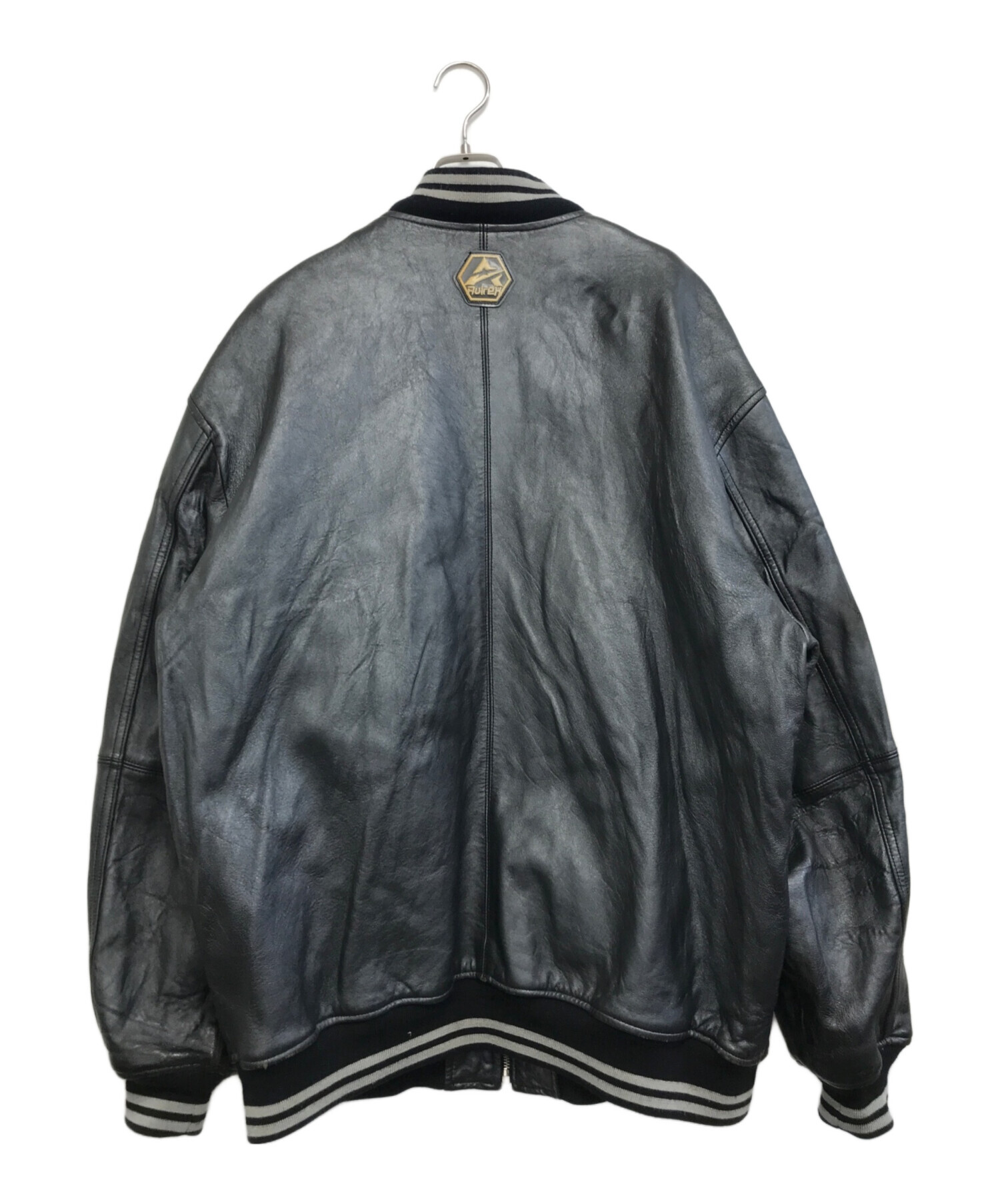 中古・古着通販】AVIREX (アヴィレックス) レザーブルゾン ブラック 