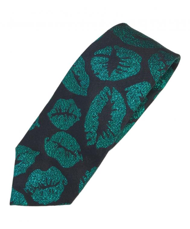 WACKO MARIA リップ柄ネクタイ 中古・古着通販】WACKO MARIA (ワコマリア) リップネクタイ ブラック