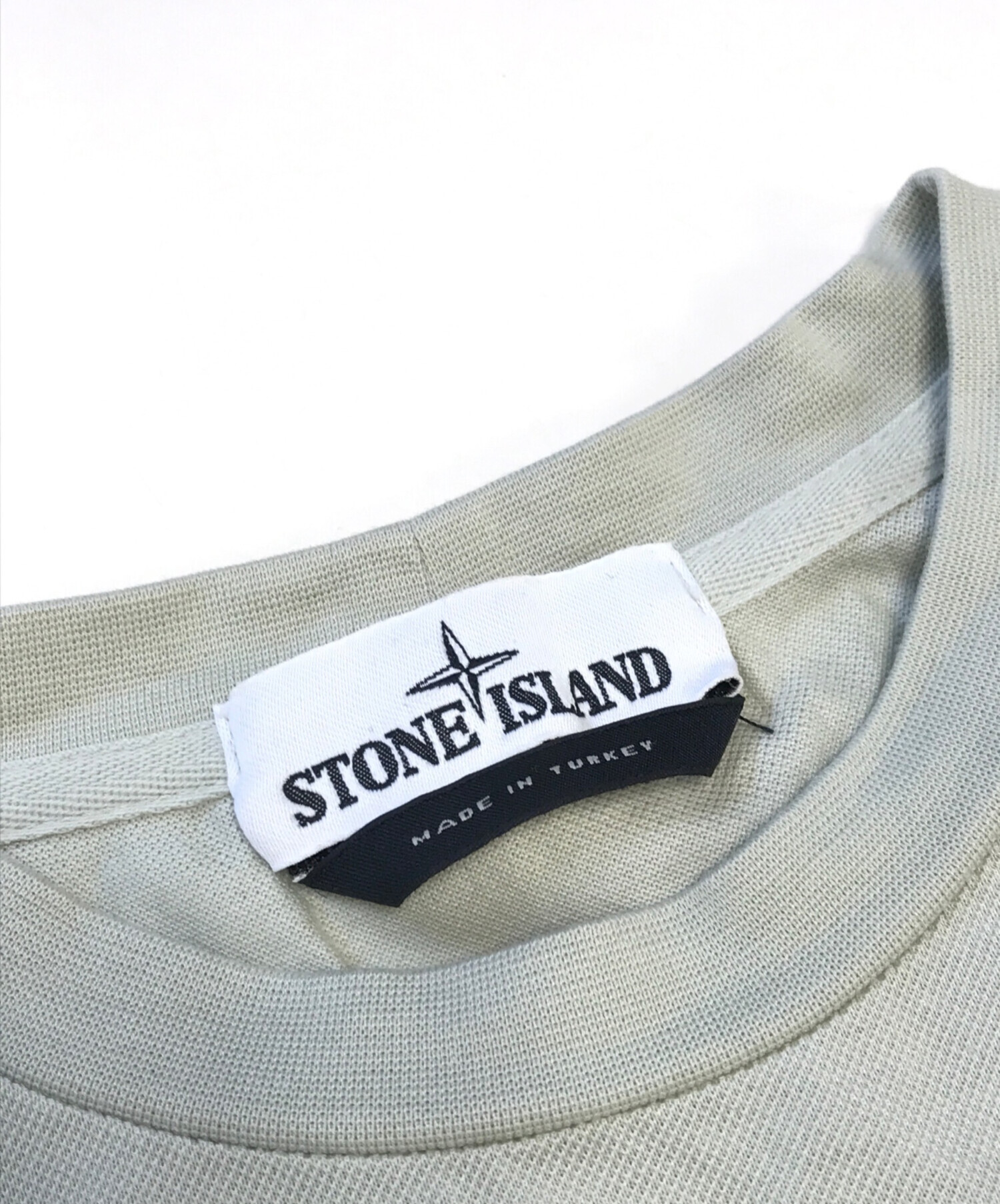 中古・古着通販】STONE ISLAND (ストーンアイランド) 胸ロゴ鹿の子T 