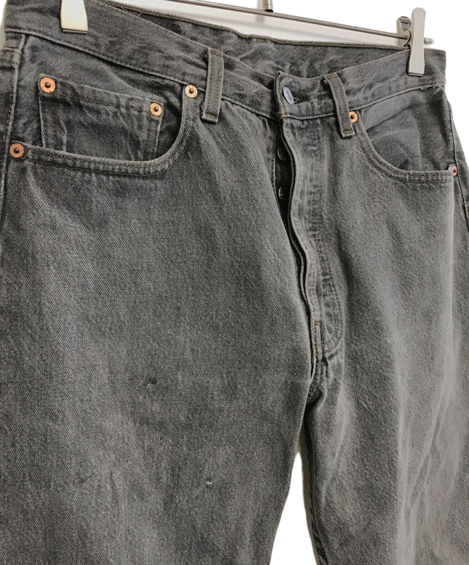 中古・古着通販】LEVI'S (リーバイス) 501先染めブラックデニム
