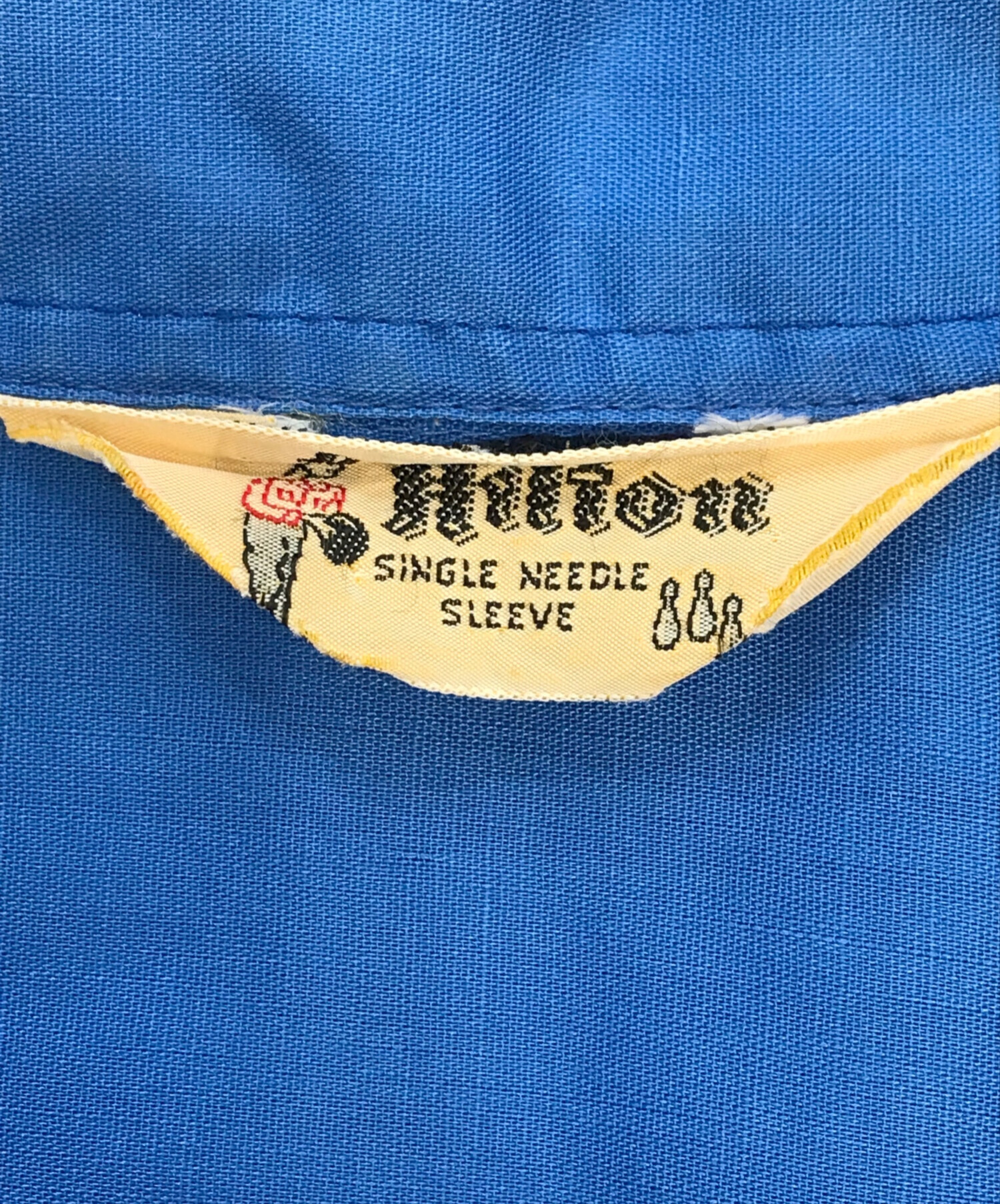中古・古着通販】Hilton (ヒルトン) 60s ボーリングシャツ ブルー