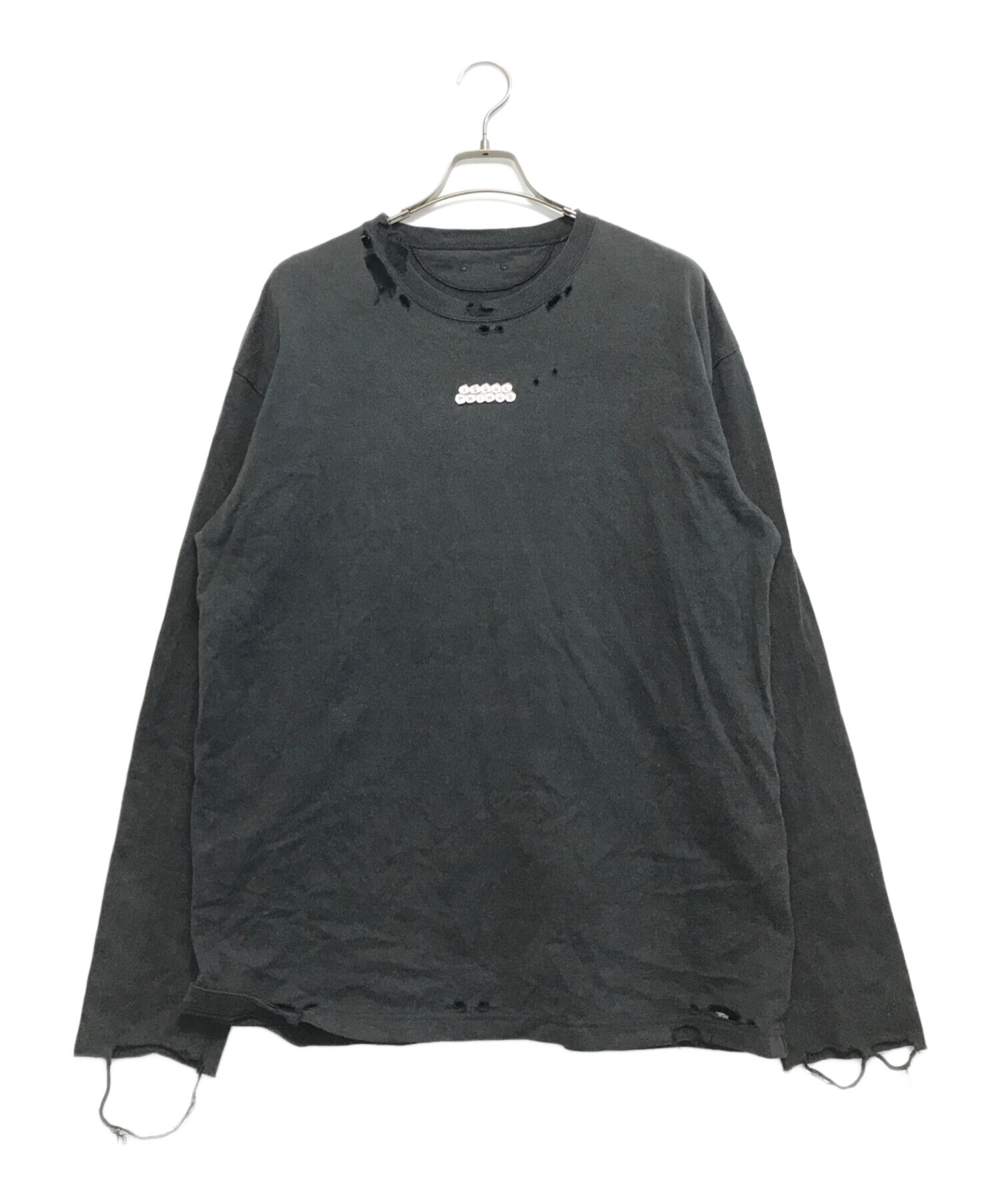 中古・古着通販】ISSUETHINGS (イシューシングス) ダメージ加工長袖 