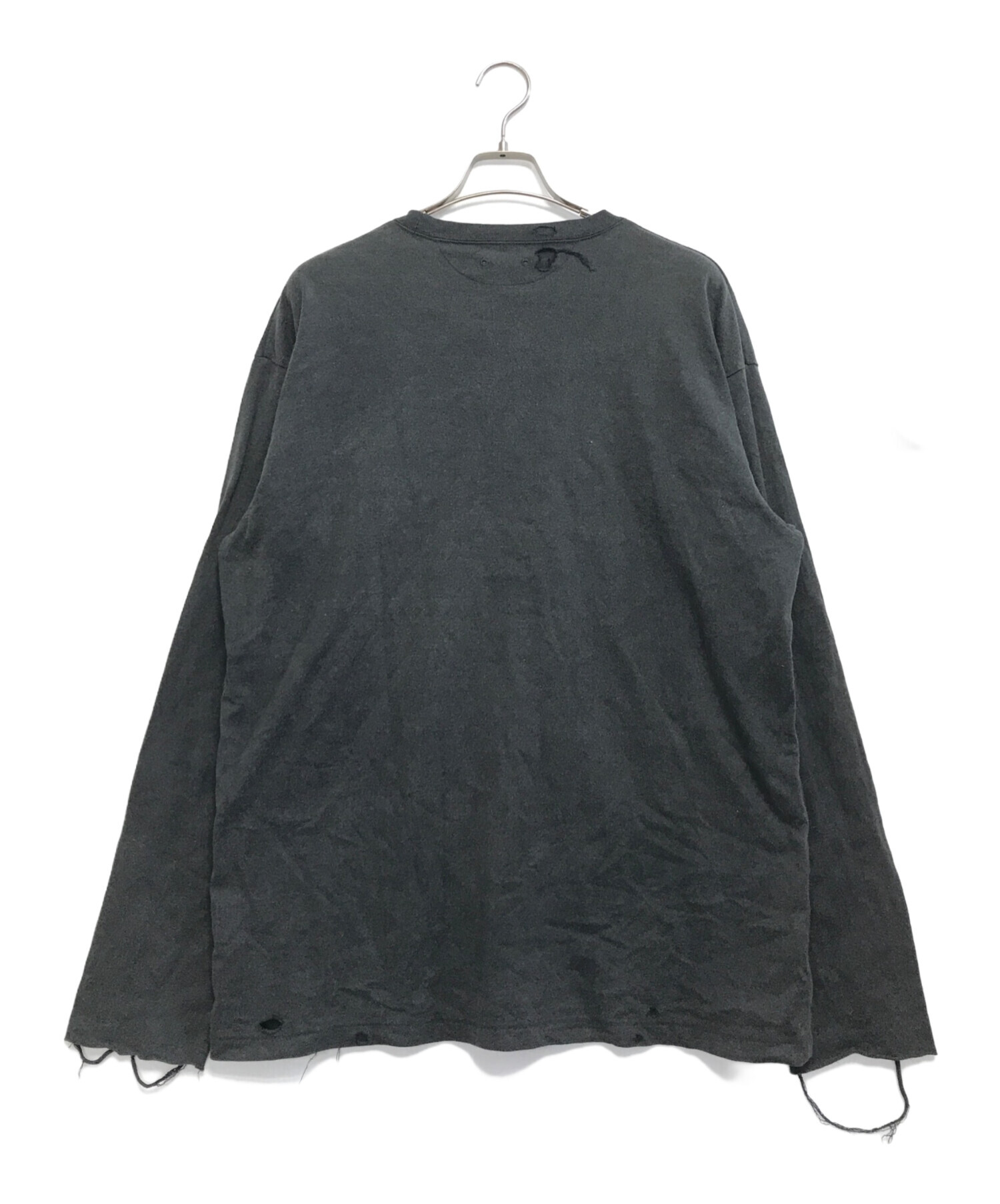 中古・古着通販】ISSUETHINGS (イシューシングス) ダメージ加工長袖 