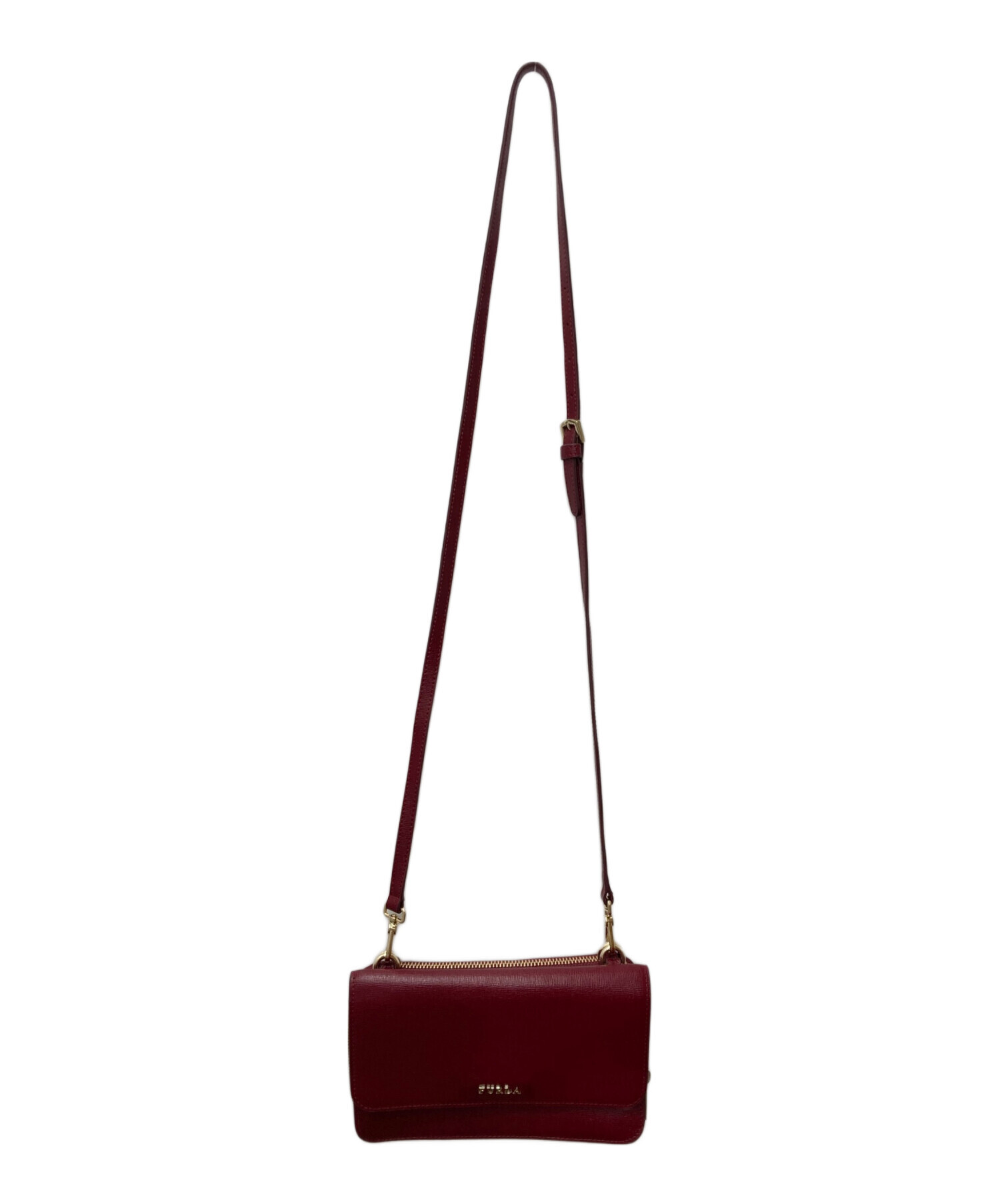 FURLAボディバック 中古・古着通販】FURLA (フルラ) クロスボディバッグ レッド｜ブランド