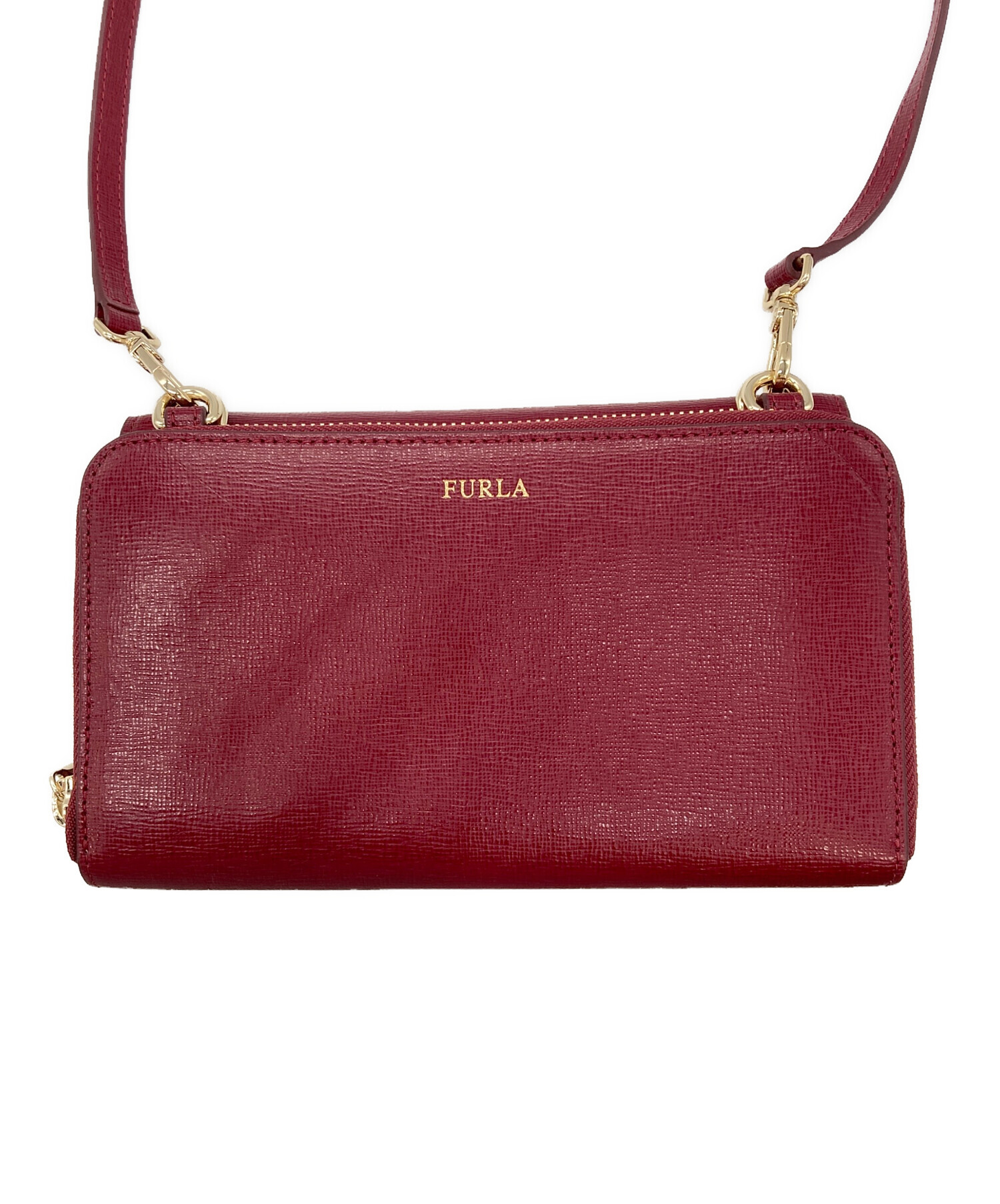 FURLAボディバック 中古・古着通販】FURLA (フルラ) クロスボディバッグ レッド｜ブランド