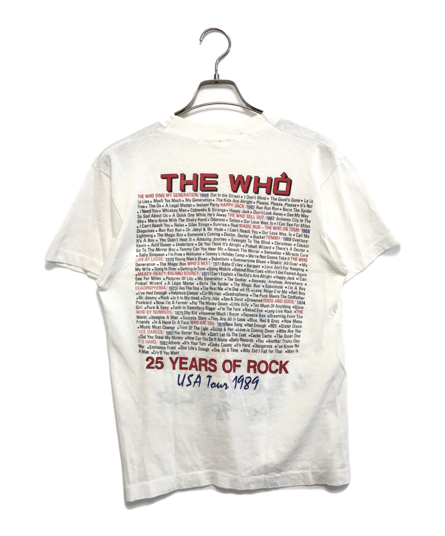 The Who ツアーTシャツ 80年代　バンドT 鬼フェード 80s The Who ツアーTシャツ 80年代 バンドT 鬼フェード 80s