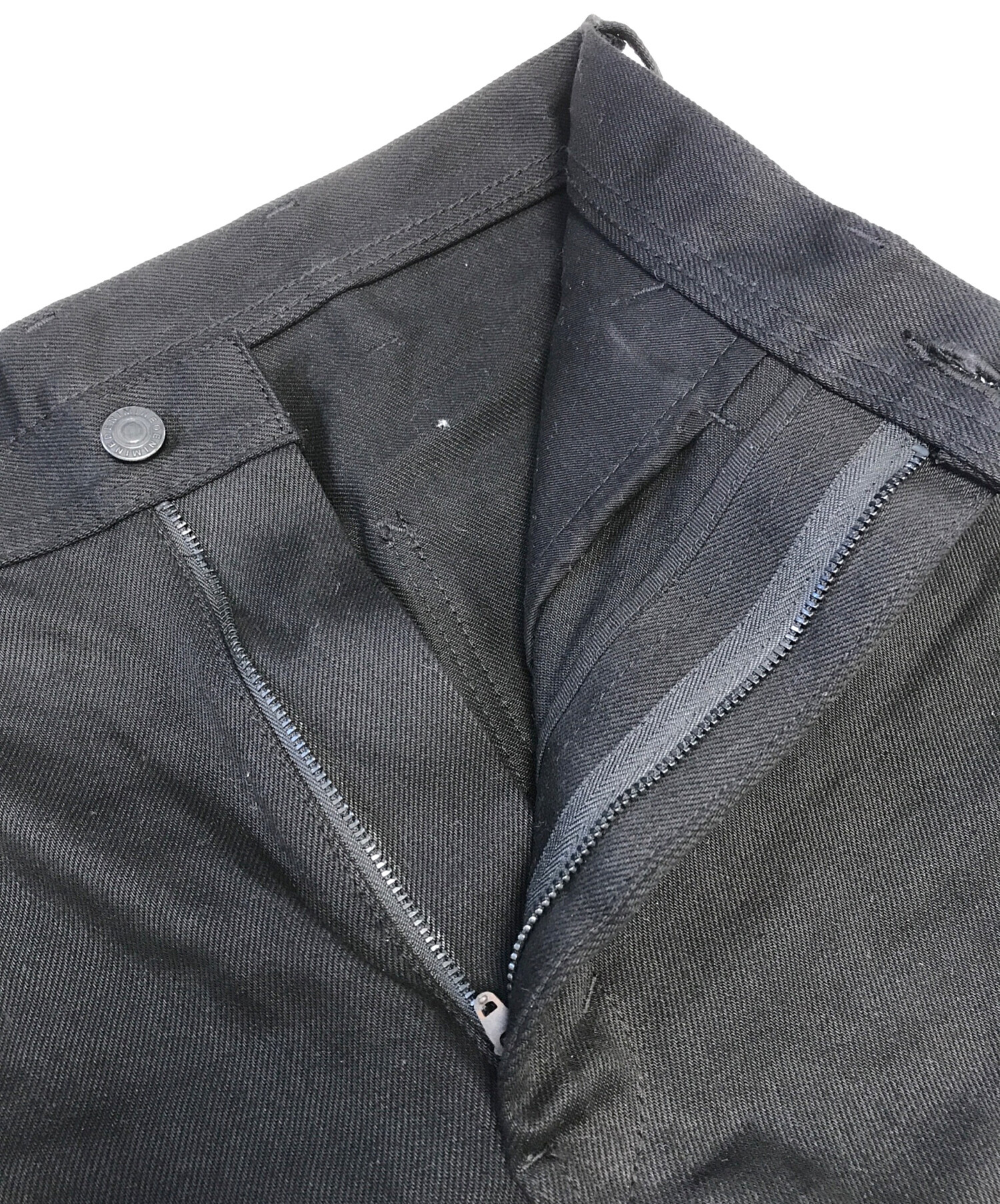 中古・古着通販】MINEDENIM (マインデニム) ペインターパンツ ブラック 