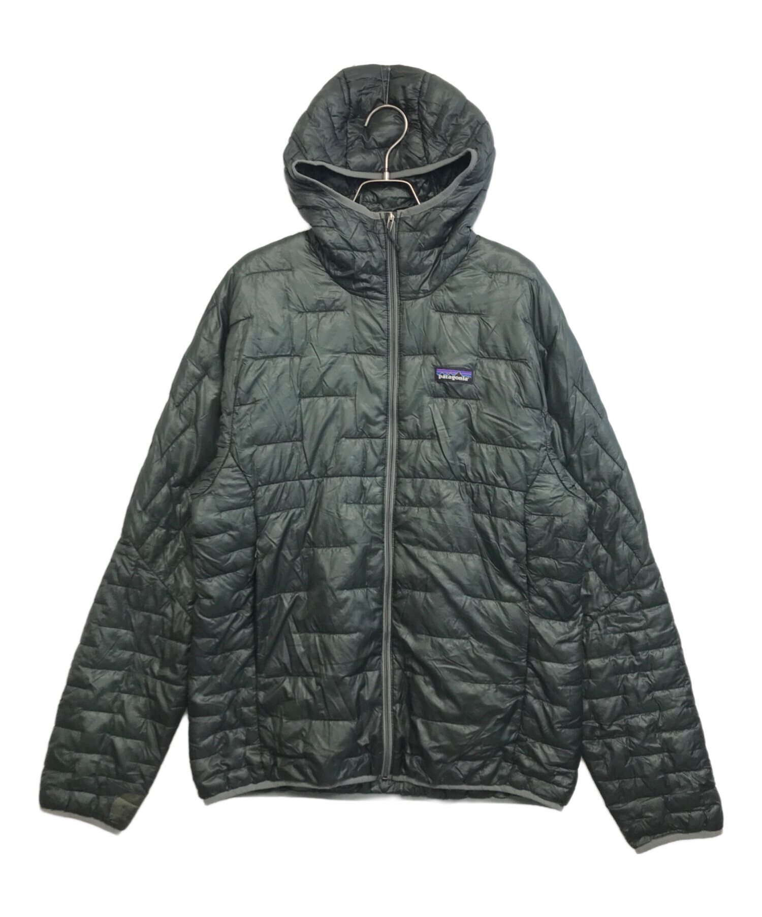 B*r様 パタゴニア マイクロパフ フーディ S オリーブグリーン 中古・古着通販】Patagonia (パタゴニア) マイクロパフフーディー