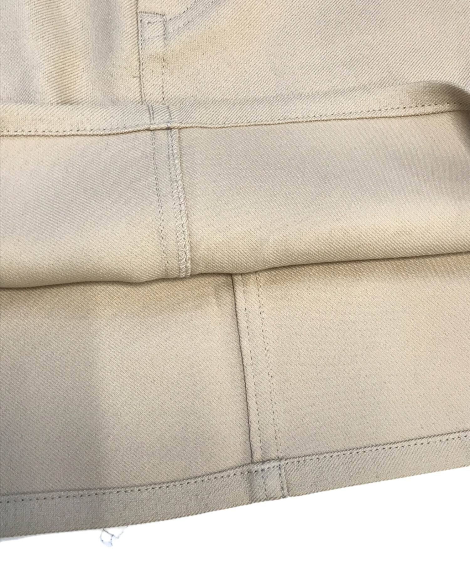 中古・古着通販】DAIRIKU (ダイリク) Polyester Mini Skirt ベージュ