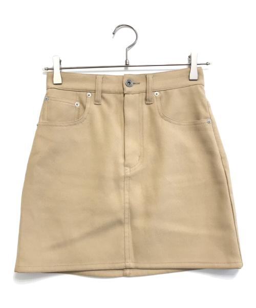 中古・古着通販】DAIRIKU (ダイリク) Polyester Mini Skirt ベージュ