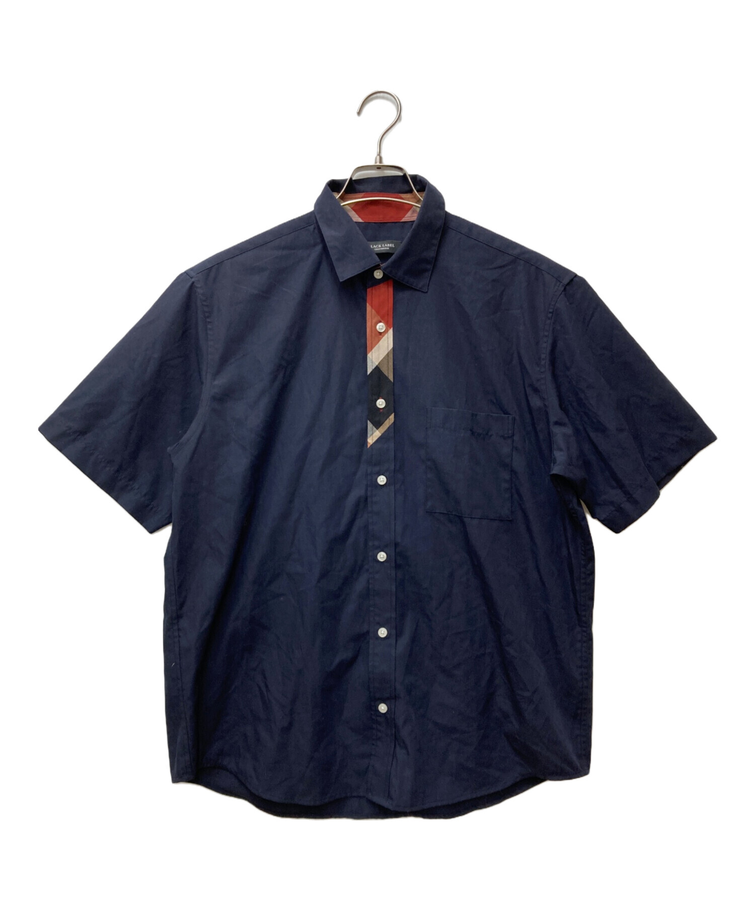 ブラックレーベル 半袖チェック柄シャツ Mサイズ 26,400円薄グレー