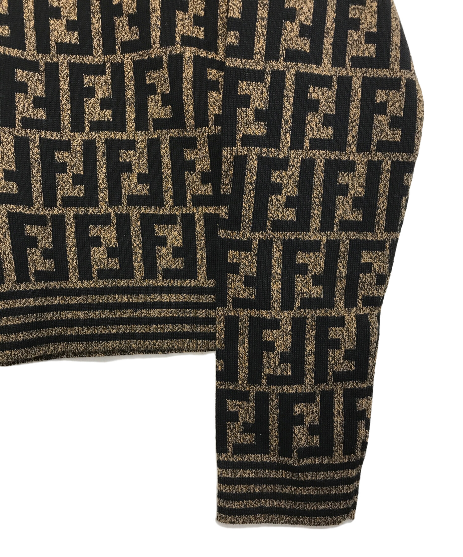 中古・古着通販】FENDI (フェンディ) ズッカ柄ニットポロ