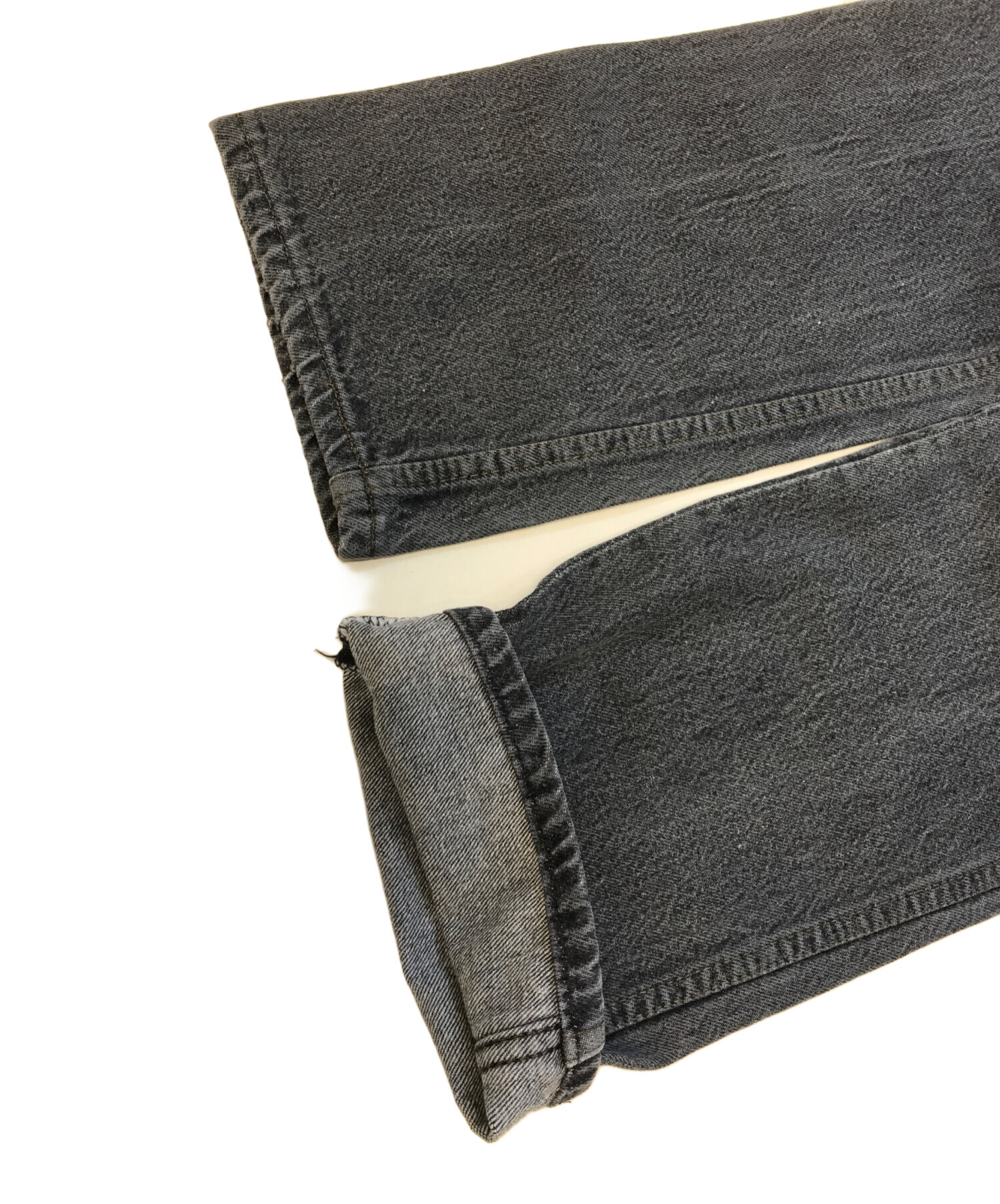 中古・古着通販】LEVI'S (リーバイス) 先染めブラックデニム ブラック