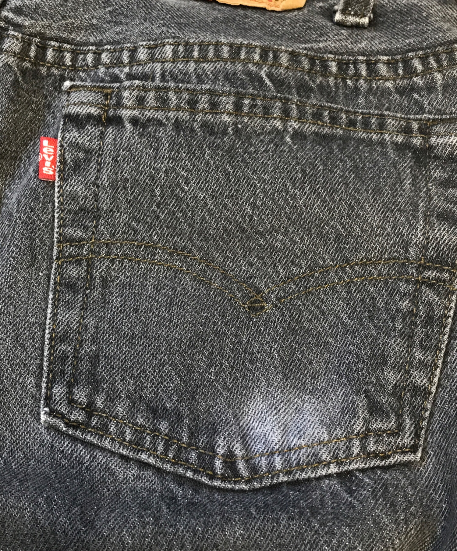 中古・古着通販】LEVI'S (リーバイス) 先染めブラックデニム ブラック