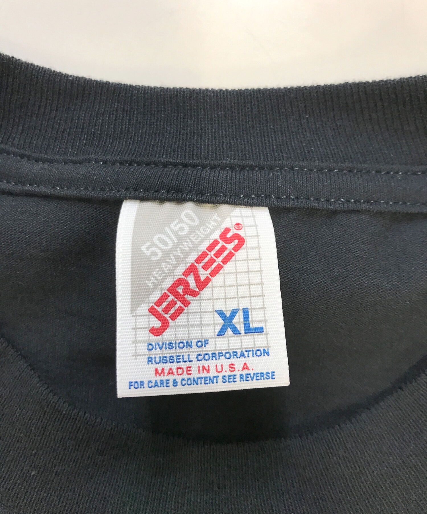 中古・古着通販】JERZEES (ジャージーズ) プリントTシャツ ブラック
