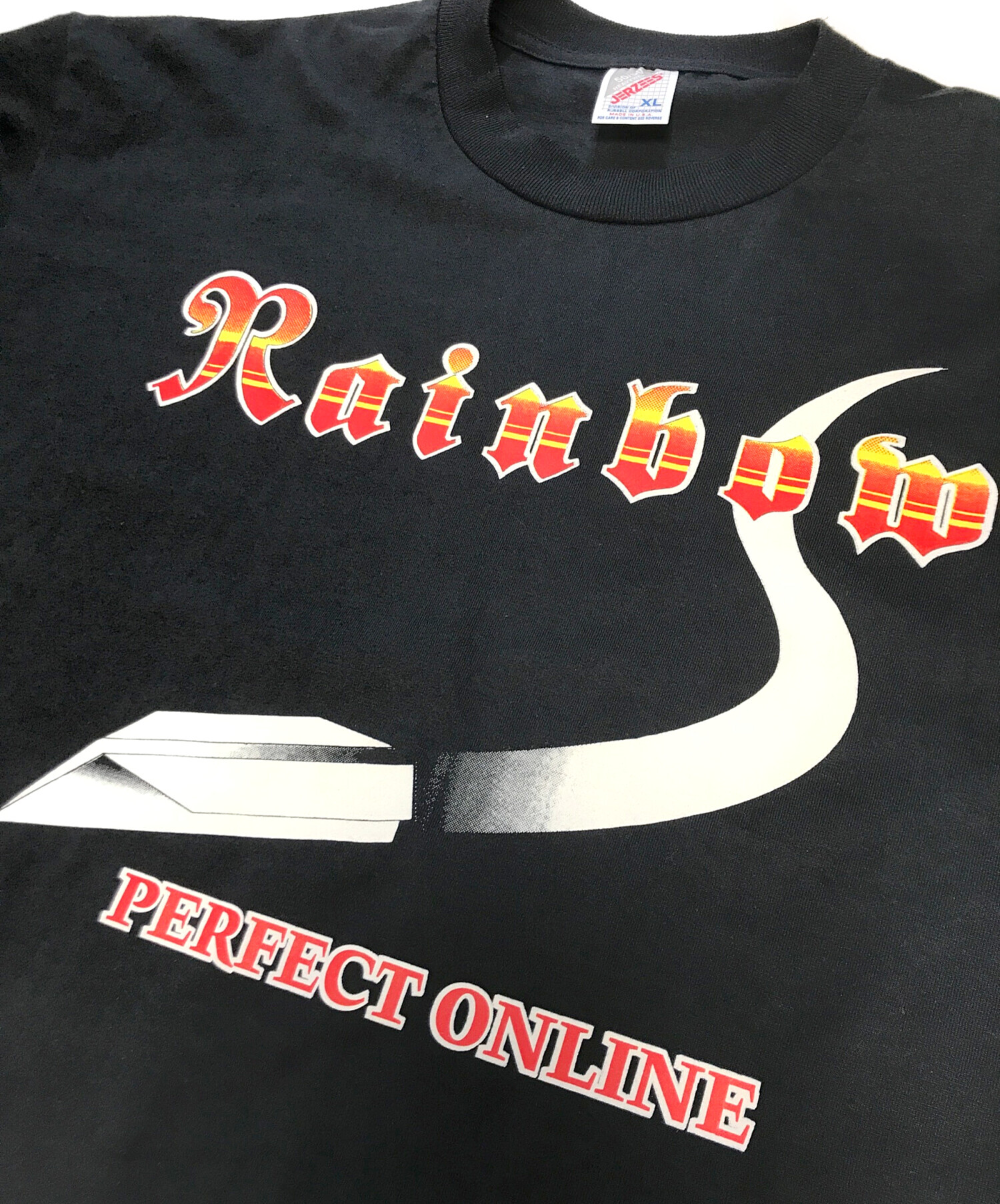 中古・古着通販】JERZEES (ジャージーズ) プリントTシャツ ブラック