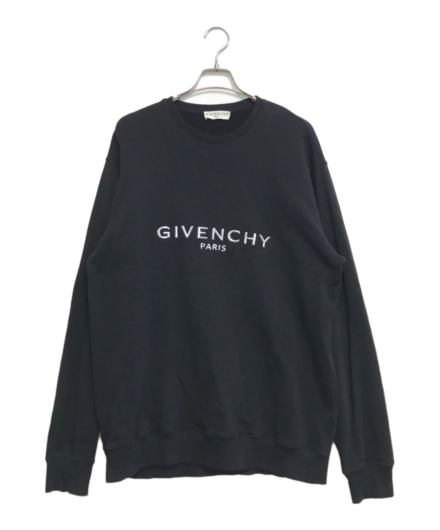 中古・古着通販】GIVENCHY (ジバンシィ) メタリック3Dロゴトレーナー 