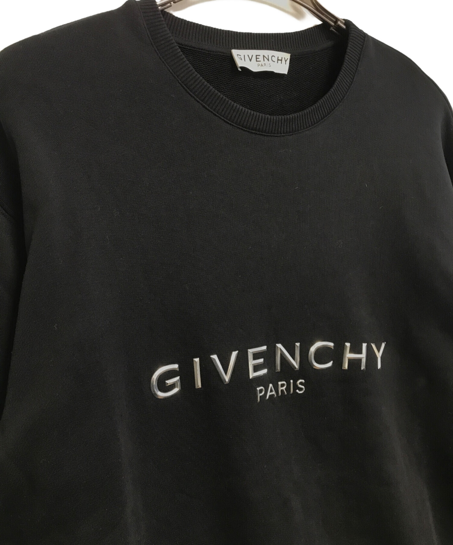 中古・古着通販】GIVENCHY (ジバンシィ) メタリック3Dロゴトレーナー