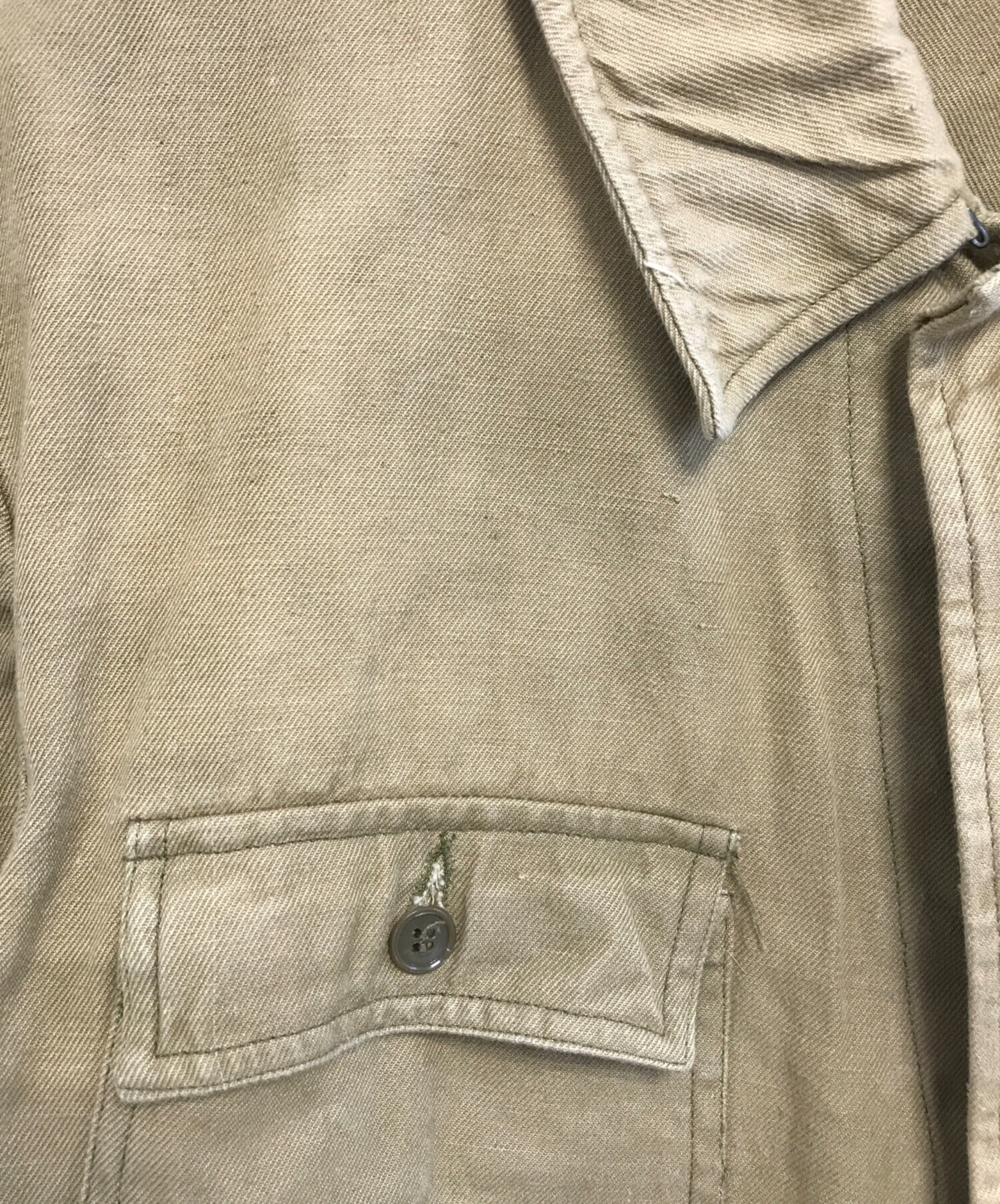 中古・古着通販】VINTAGE (ヴィンテージ) ワークジャケット カーキ