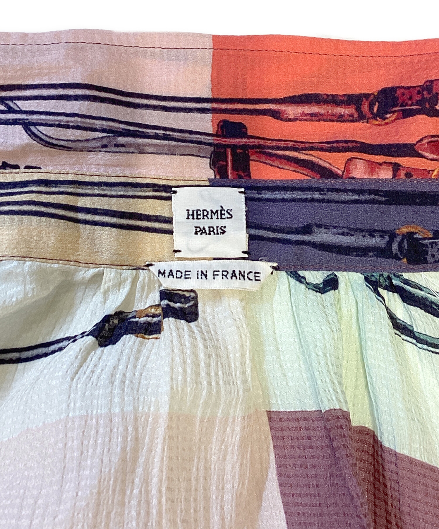 中古・古着通販】HERMES (エルメス) ノースリーブ総柄シャツ マルチ