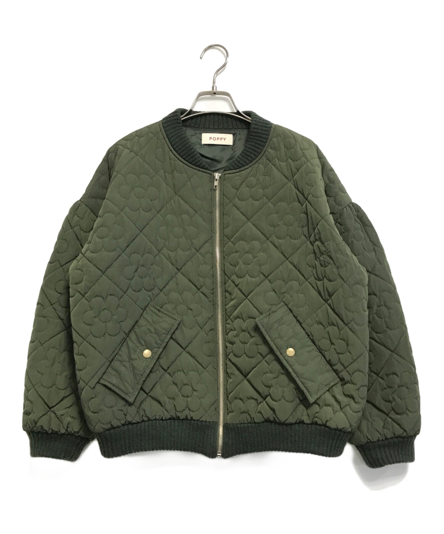 中古・古着通販】POPPY (ポピー) フラワーキルティングブルゾン