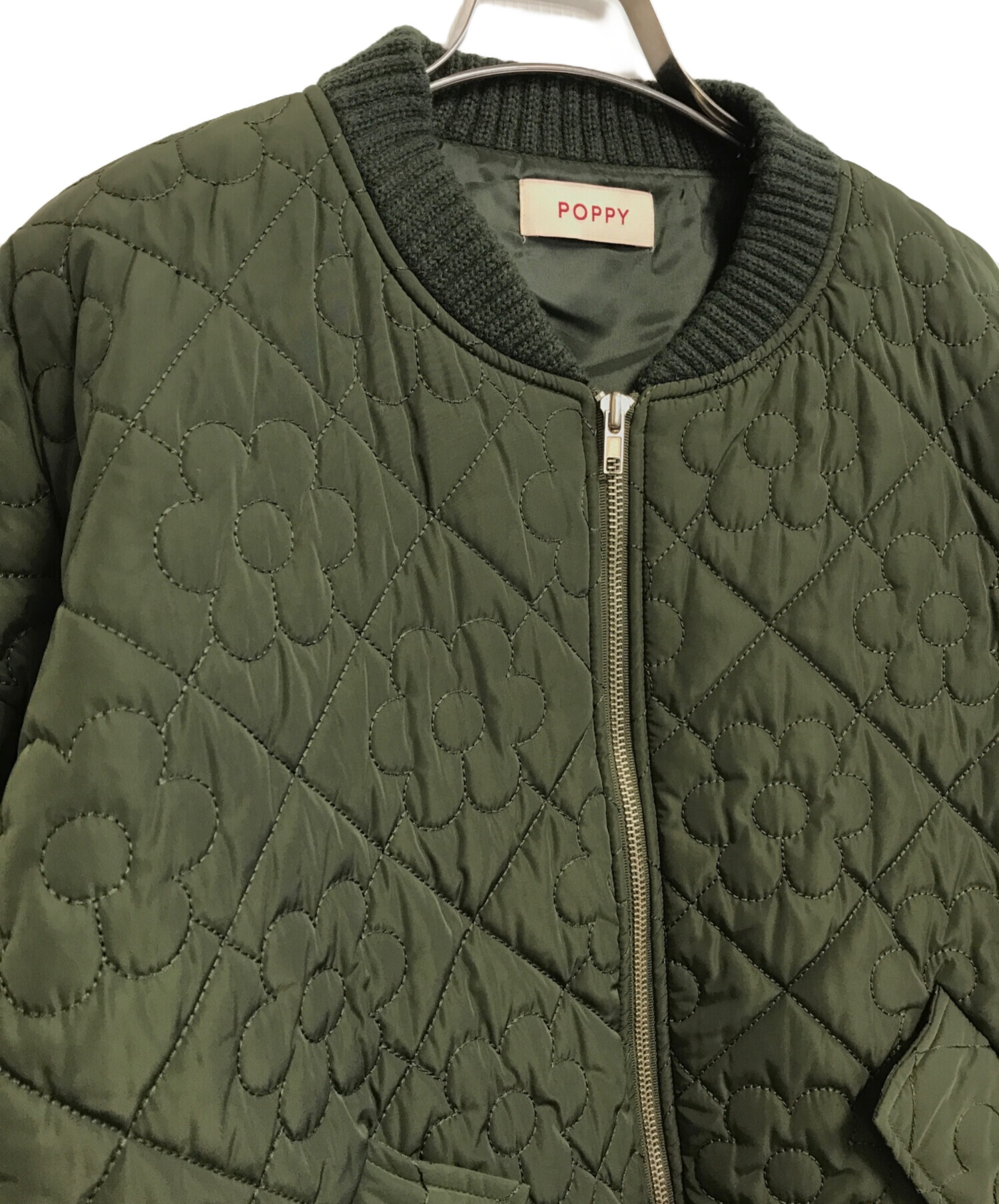 中古・古着通販】POPPY (ポピー) フラワーキルティングブルゾン