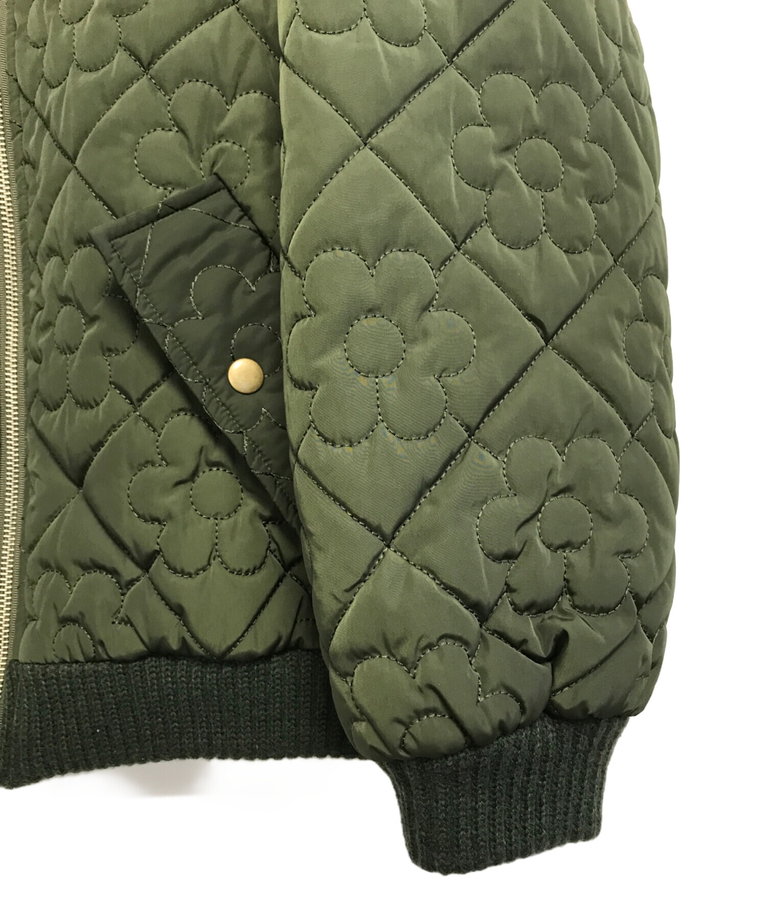 中古・古着通販】POPPY (ポピー) フラワーキルティングブルゾン