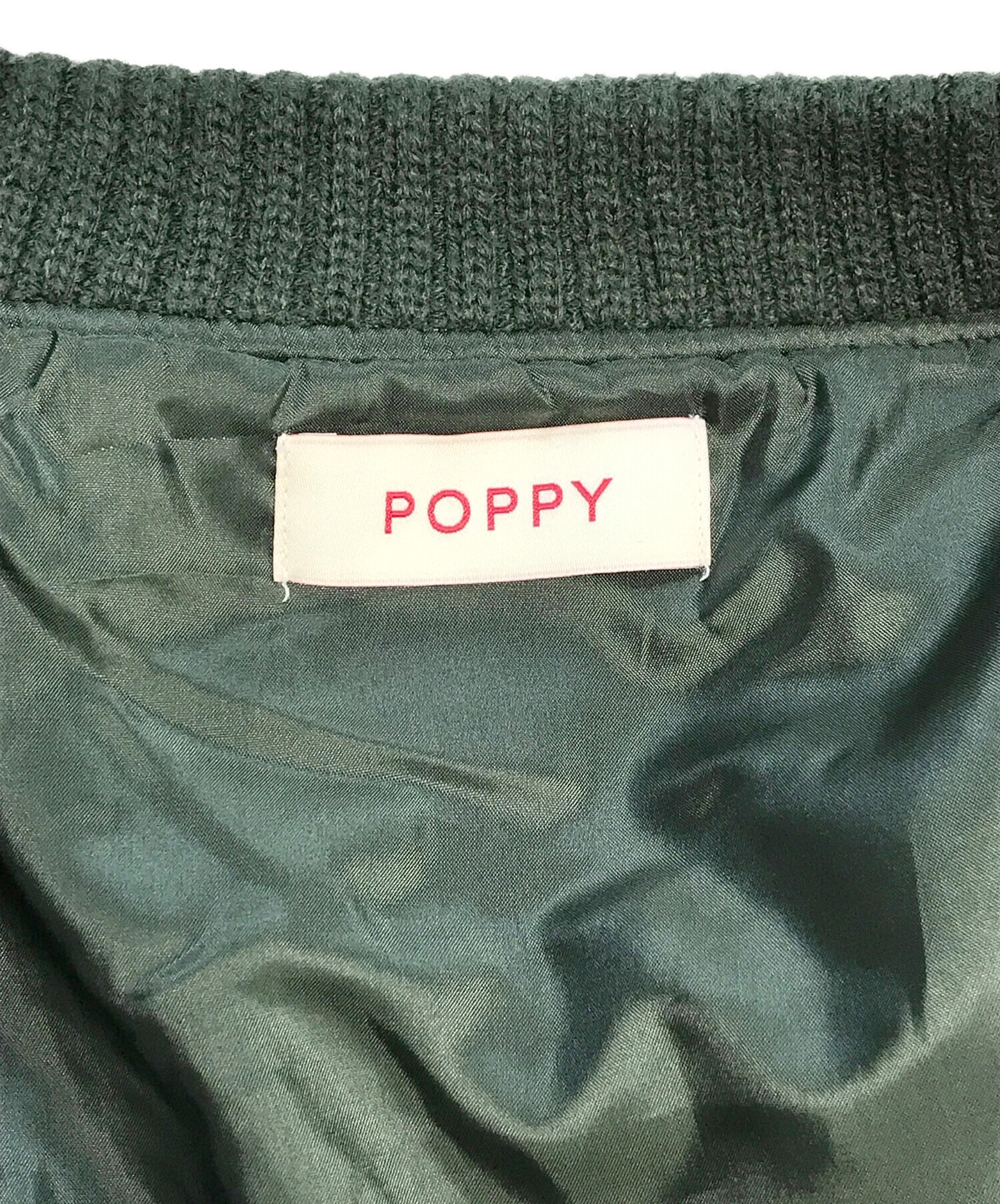 中古・古着通販】POPPY (ポピー) フラワーキルティングブルゾン 