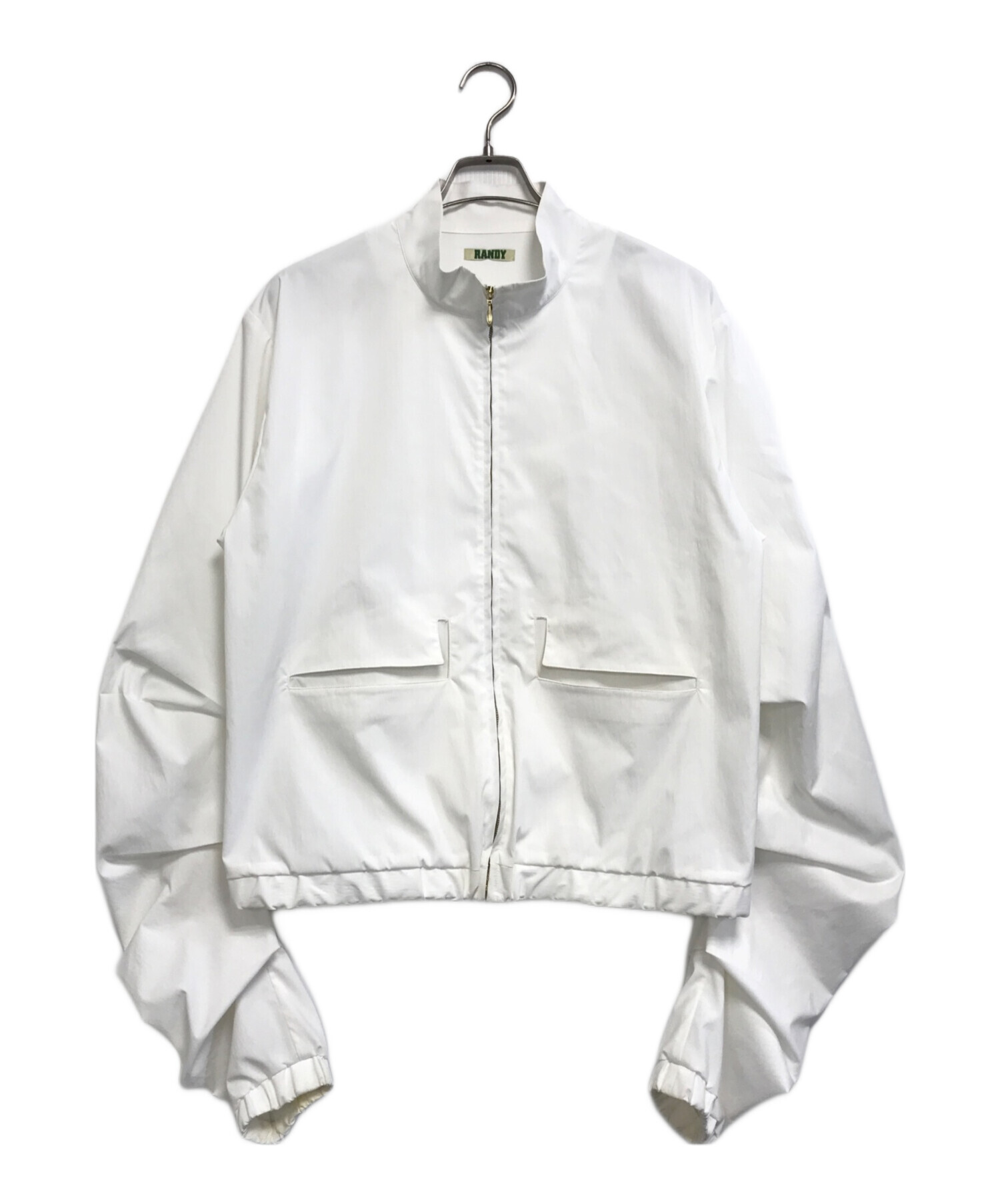 中古・古着通販】RANDY (ランディー) Lame BLOUSON/ブルゾン ホワイト