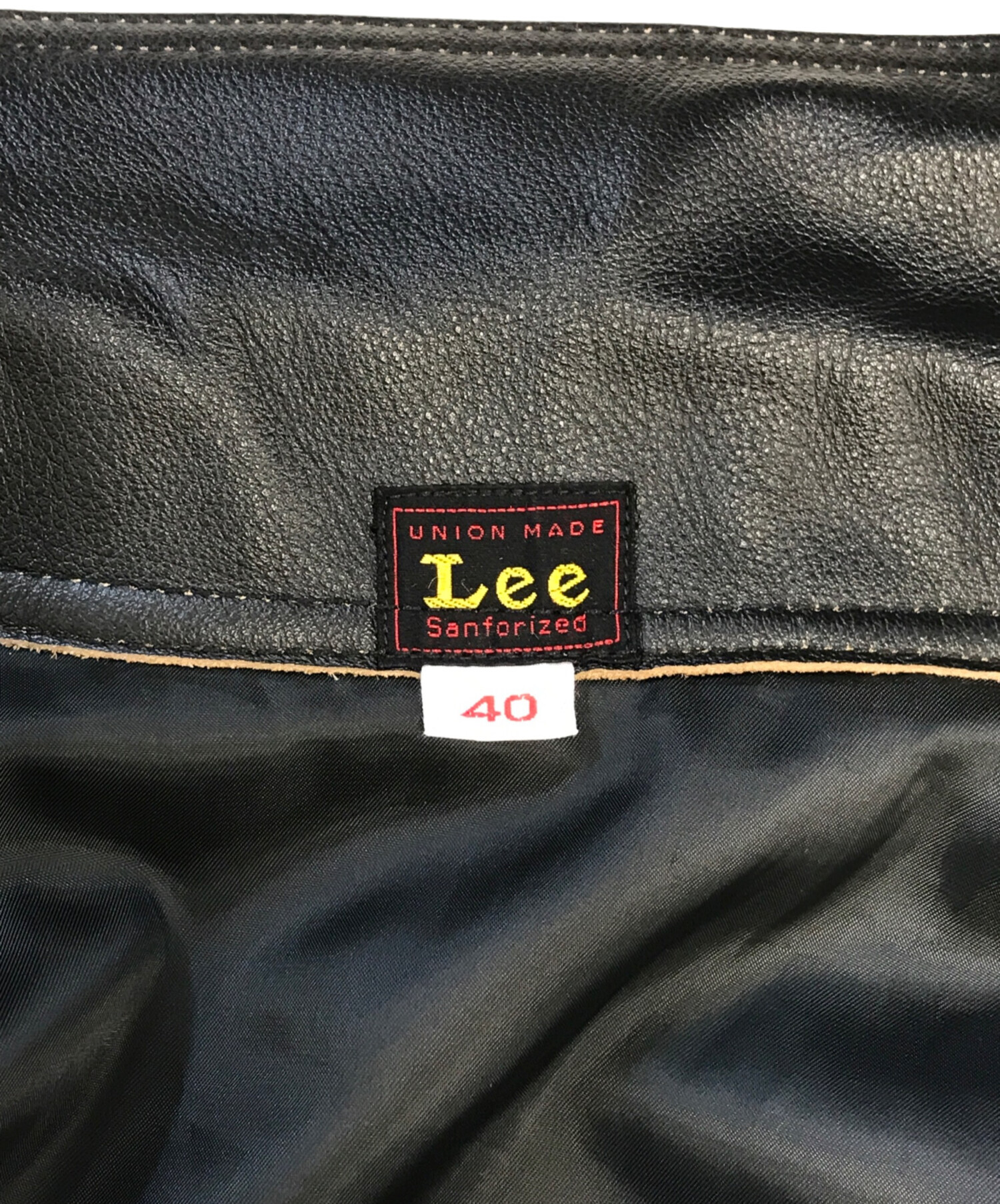 中古・古着通販】LEE (リー) レザーカウボーイジャケット ブラック