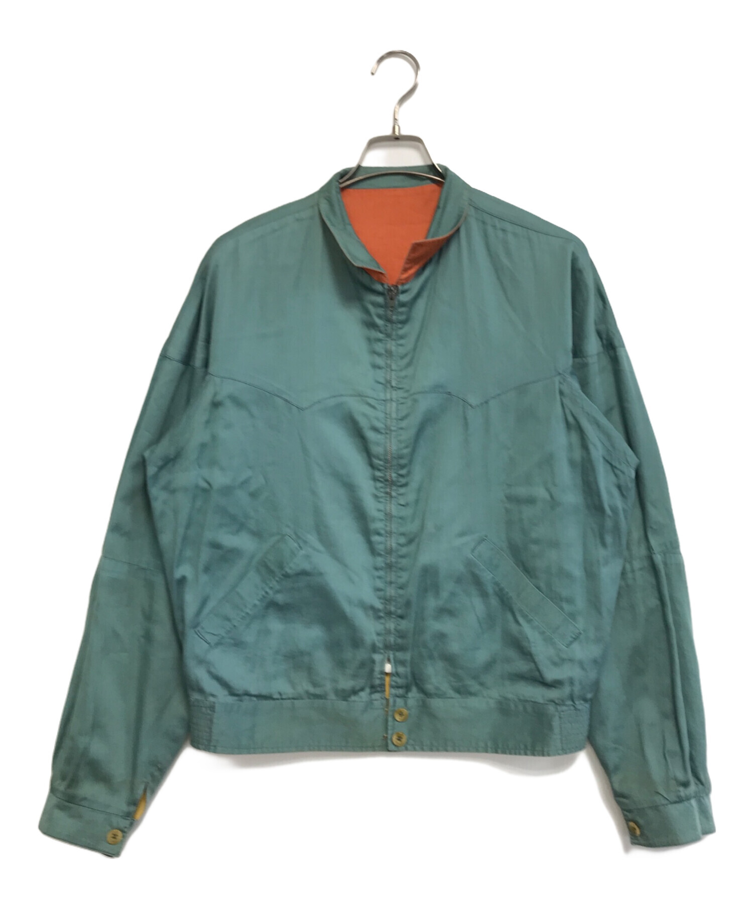 中古・古着通販】VINTAGE (ヴィンテージ) リバーシブルジャケット 黄緑 