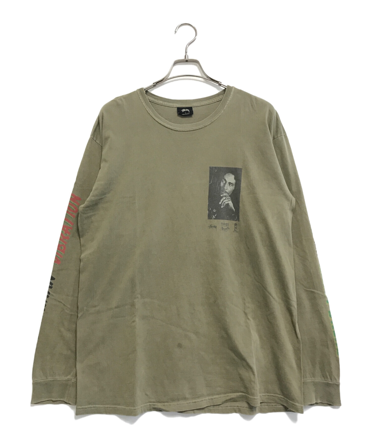 中古・古着通販】stussy (ステューシー) 長袖Tシャツ グリーン サイズ